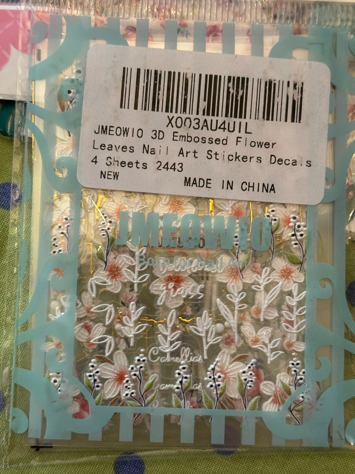 Finger Nail Stickers 7 Different Themes All New Butterflies Poker Roses Flowers