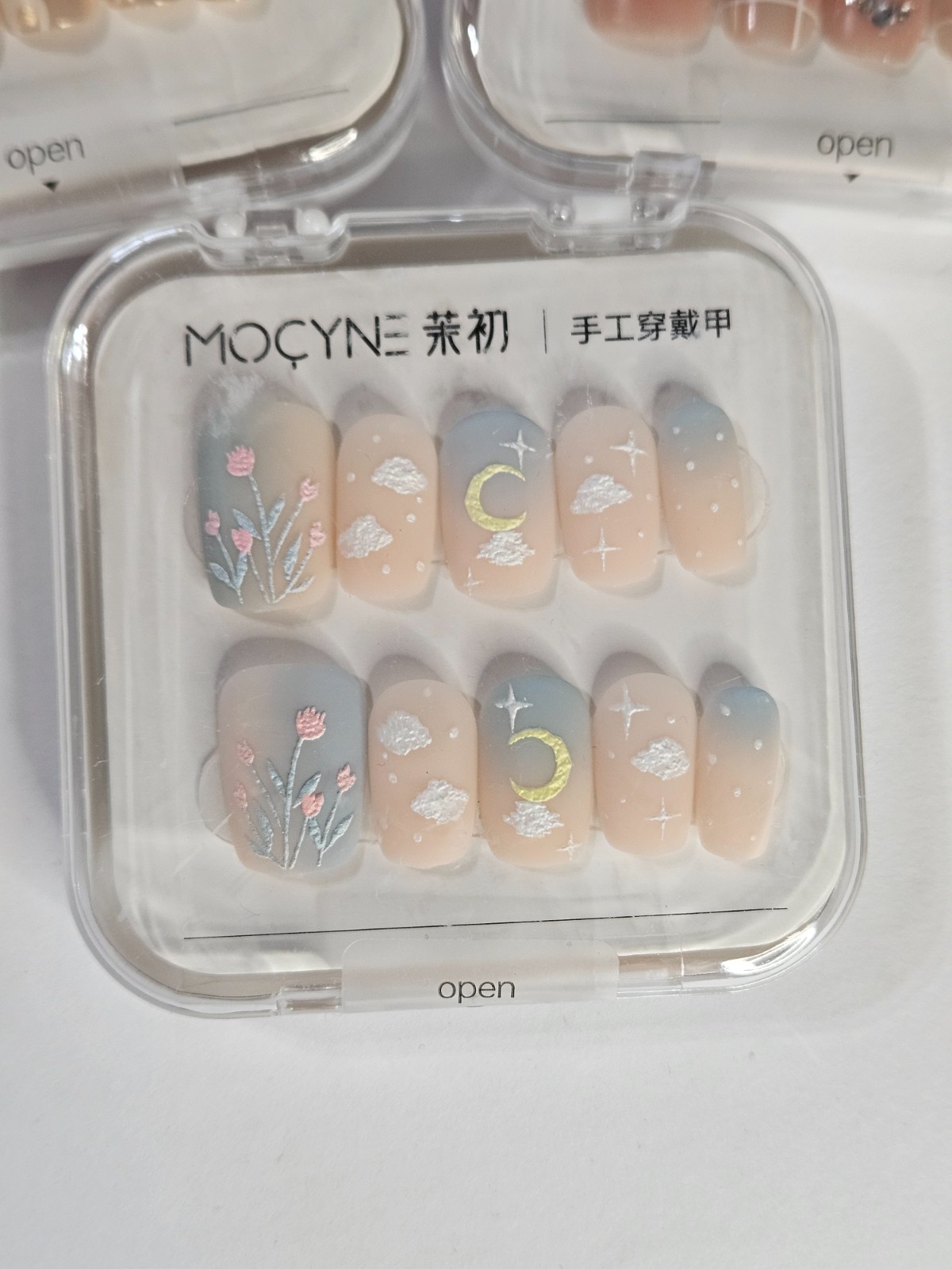 Lot of 3 MOCYNE Boutique Press-On Nail Complete Kits – Short Square NIB