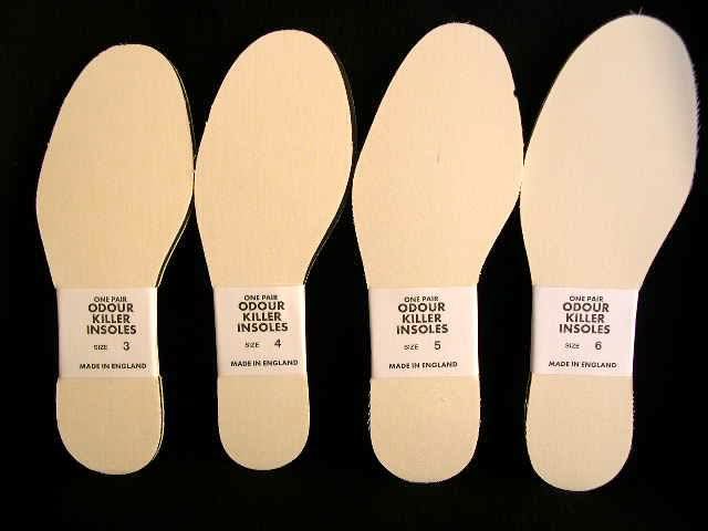 ODOUR EATER INNER SOLES WITH CHARCOAL ALL UK SIZES SHOES FEET PRE-CUT AT FACTORY