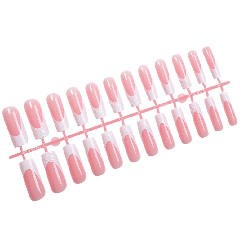 on Nail Square Shaped False Nail Quick Apply for Any Outfit and Occasion
