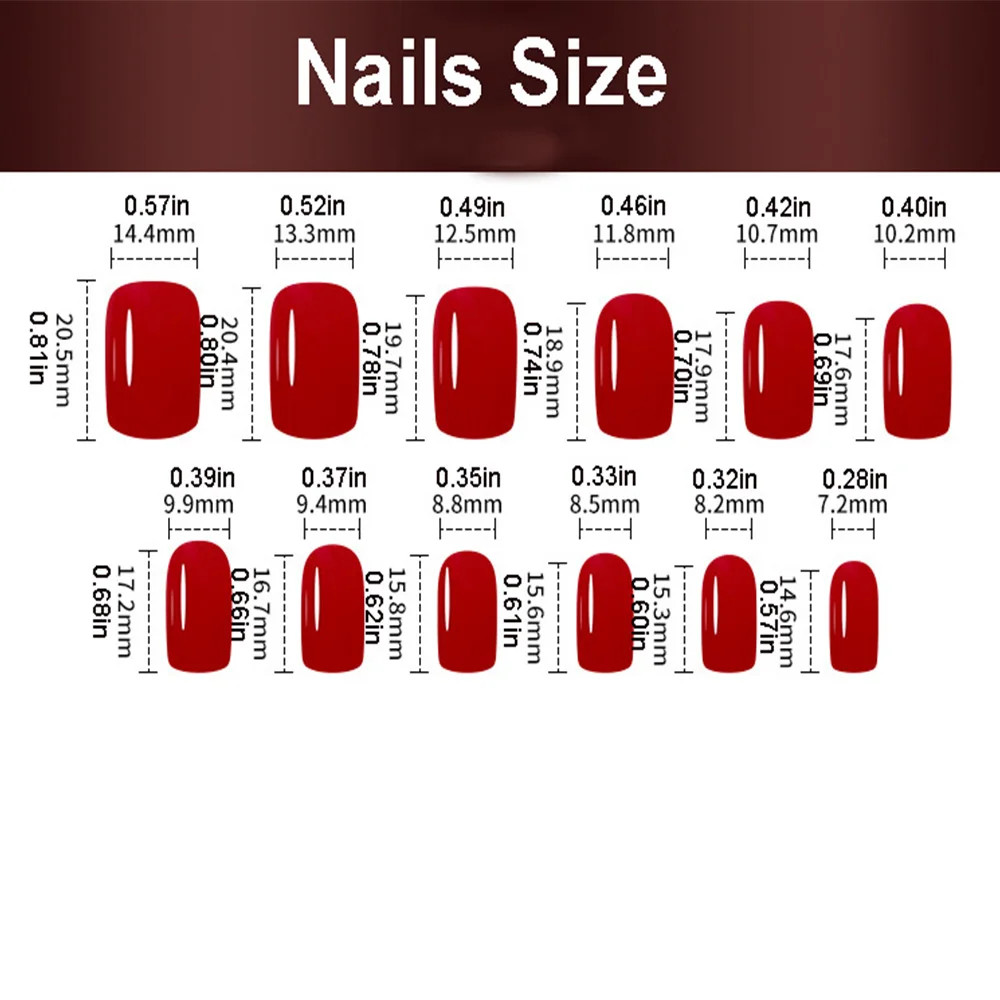 Purple Blue Pink Electric Plated Press On Nails Short Medium Glossy Square Fake