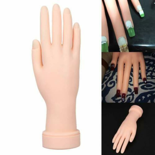 Training Hand Nail Art Flexible Movable Fake Hand Manicure Practice Tools Gifts