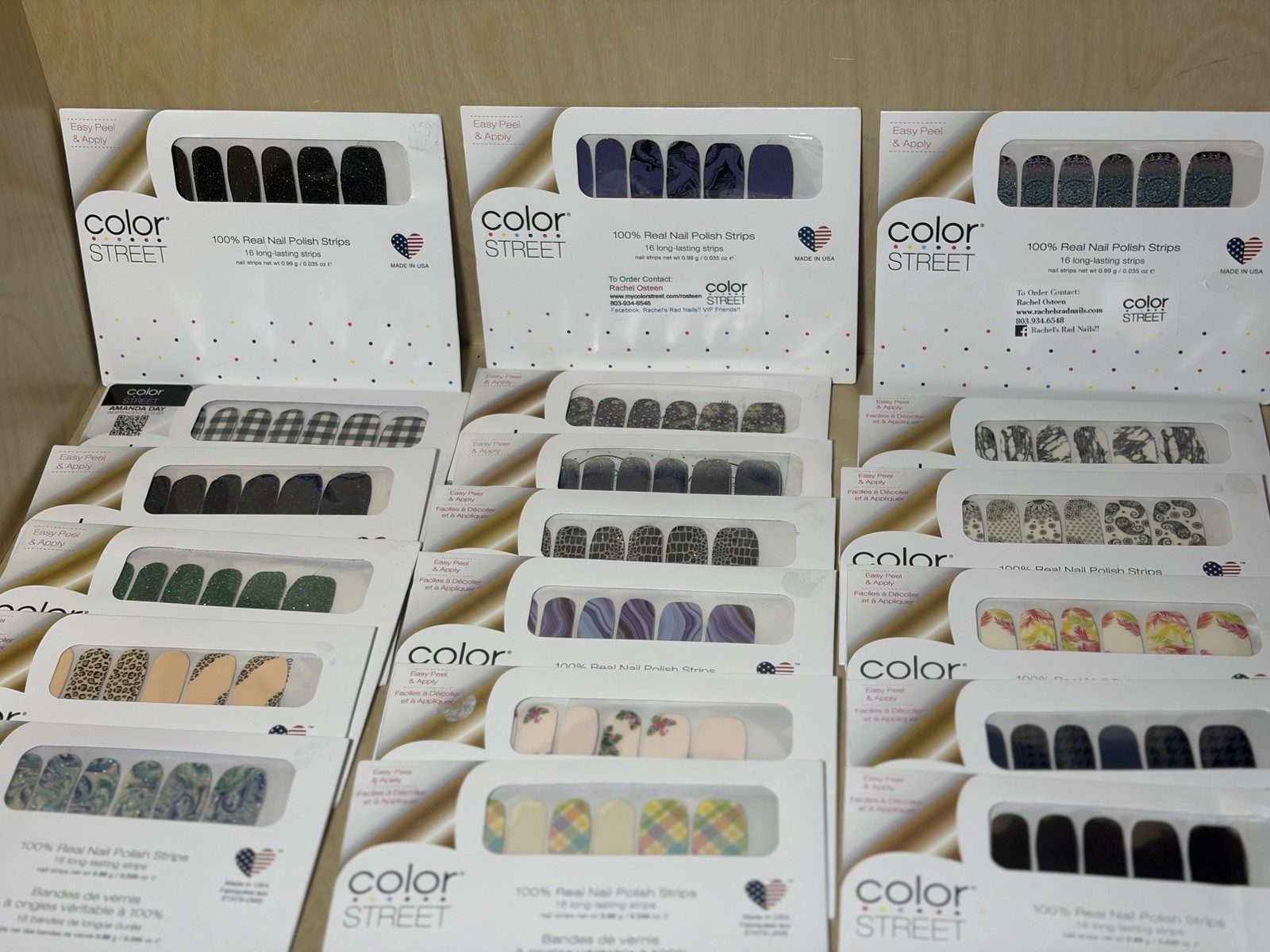 Lot of 19- Color Street Nail Polish Strips Bundle New Sealed Assorted retired