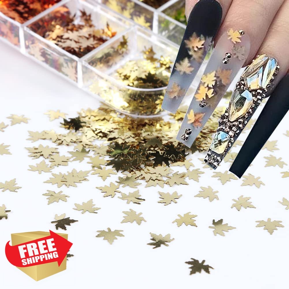 BSBTBZ Maple Leaf Nail Glitters 8
