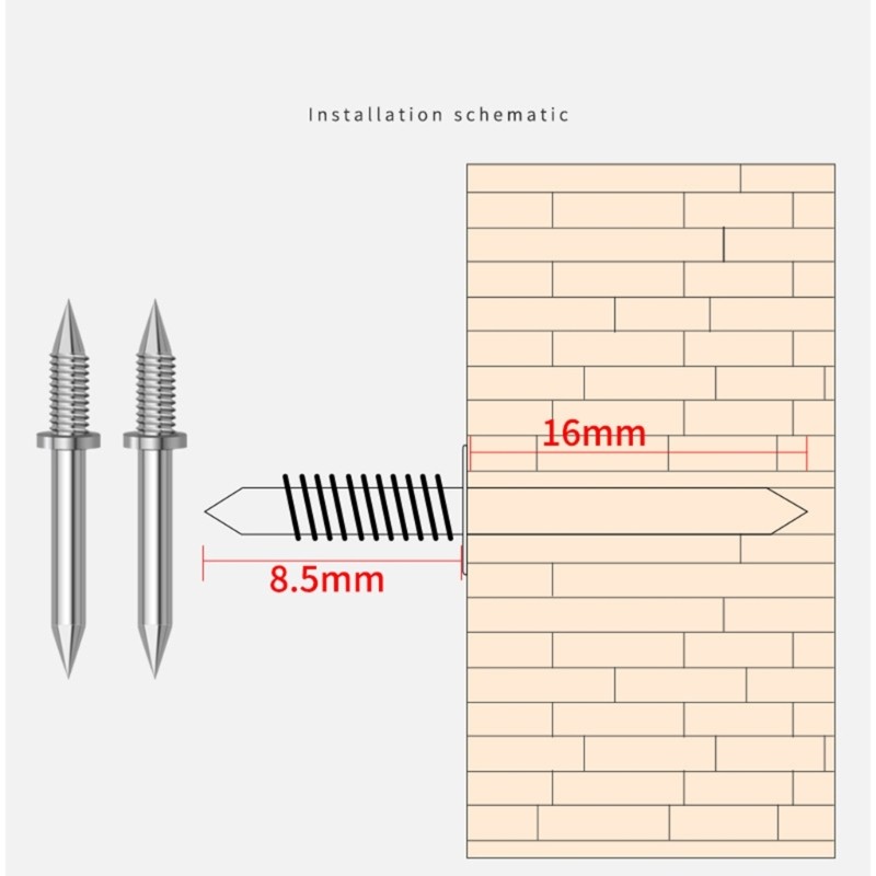 100 Pack Double Headed Nails Strong for Skirting Line Professional & Efficient