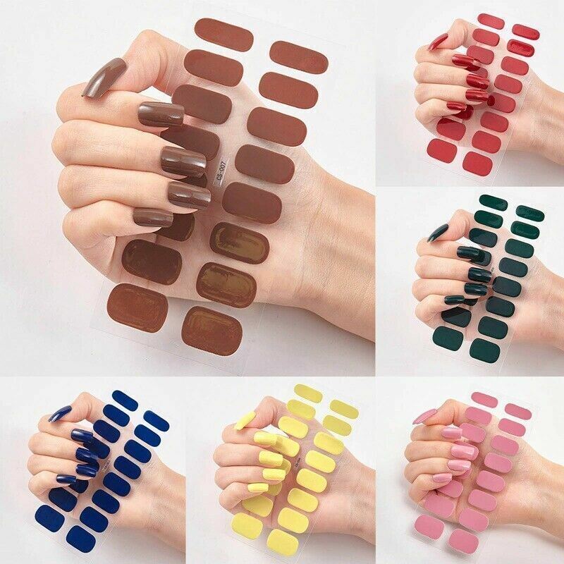 Nail Art Stickers Self-Adhesive DIY Stylish Nail Wraps Full Cover Sticker