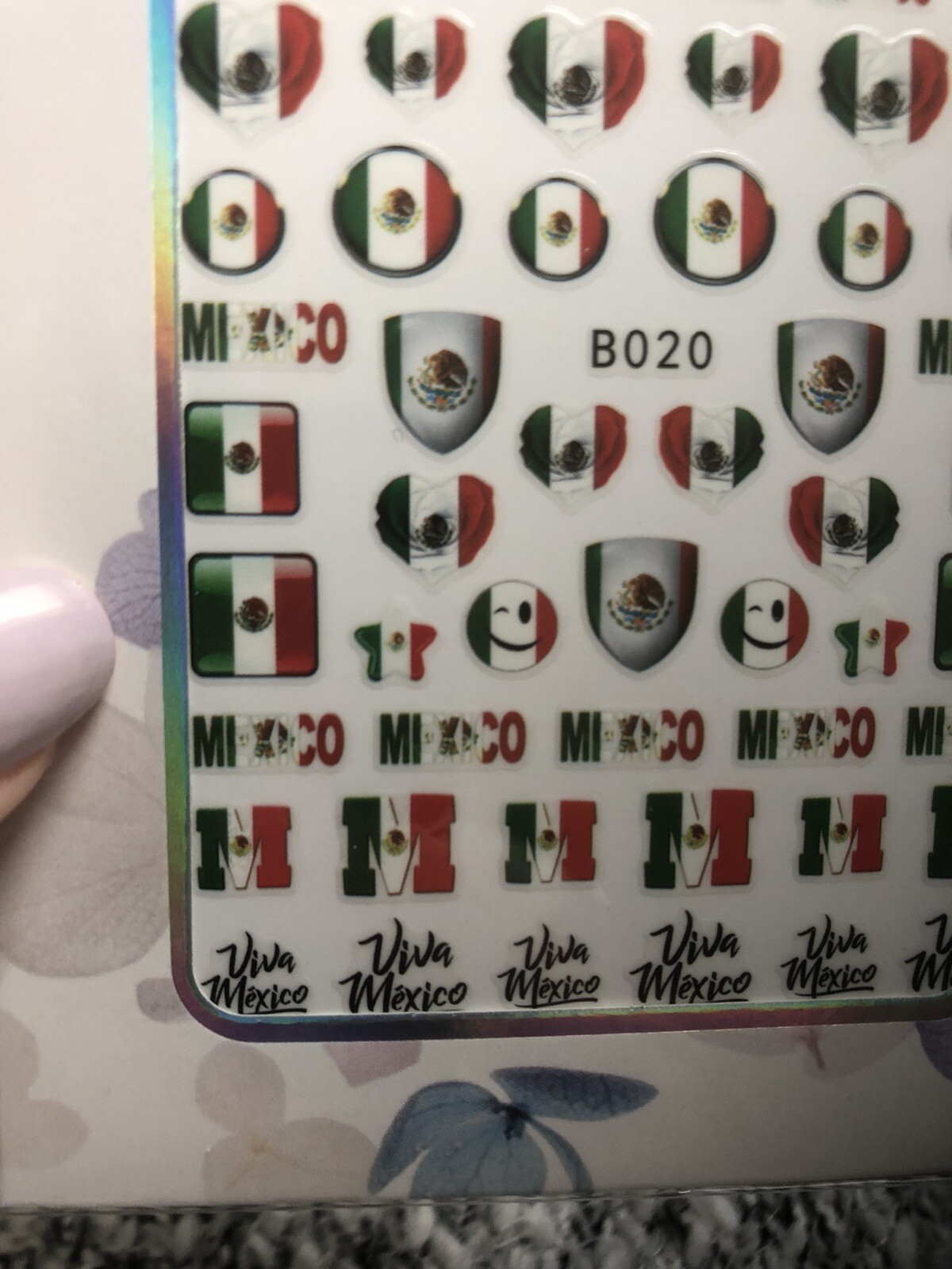nail stickers Viva Mexico 🇲🇽 – self adhesive UKStoc
