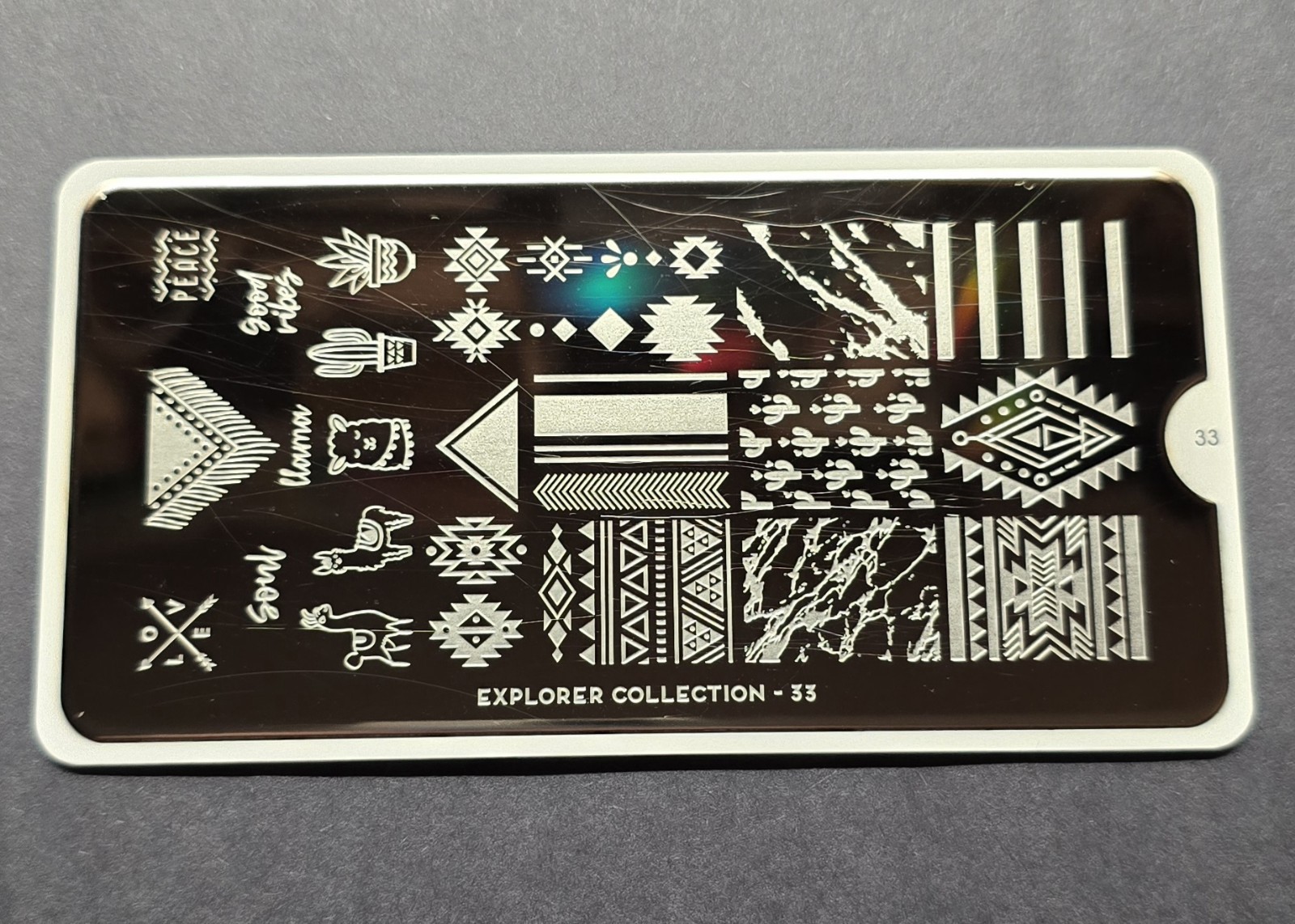 MoYou-London Explorer 33 Nail Stamp Plate Cactus Desert Succulent Western Llama