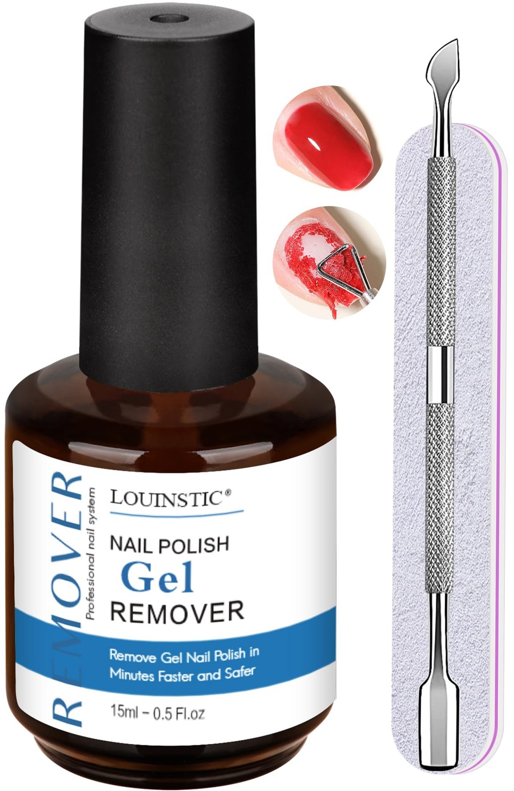 Gel Polish Remover – 15 ml, 2.0 Formula 0.5 Fl Oz (Pack of 1), Blue