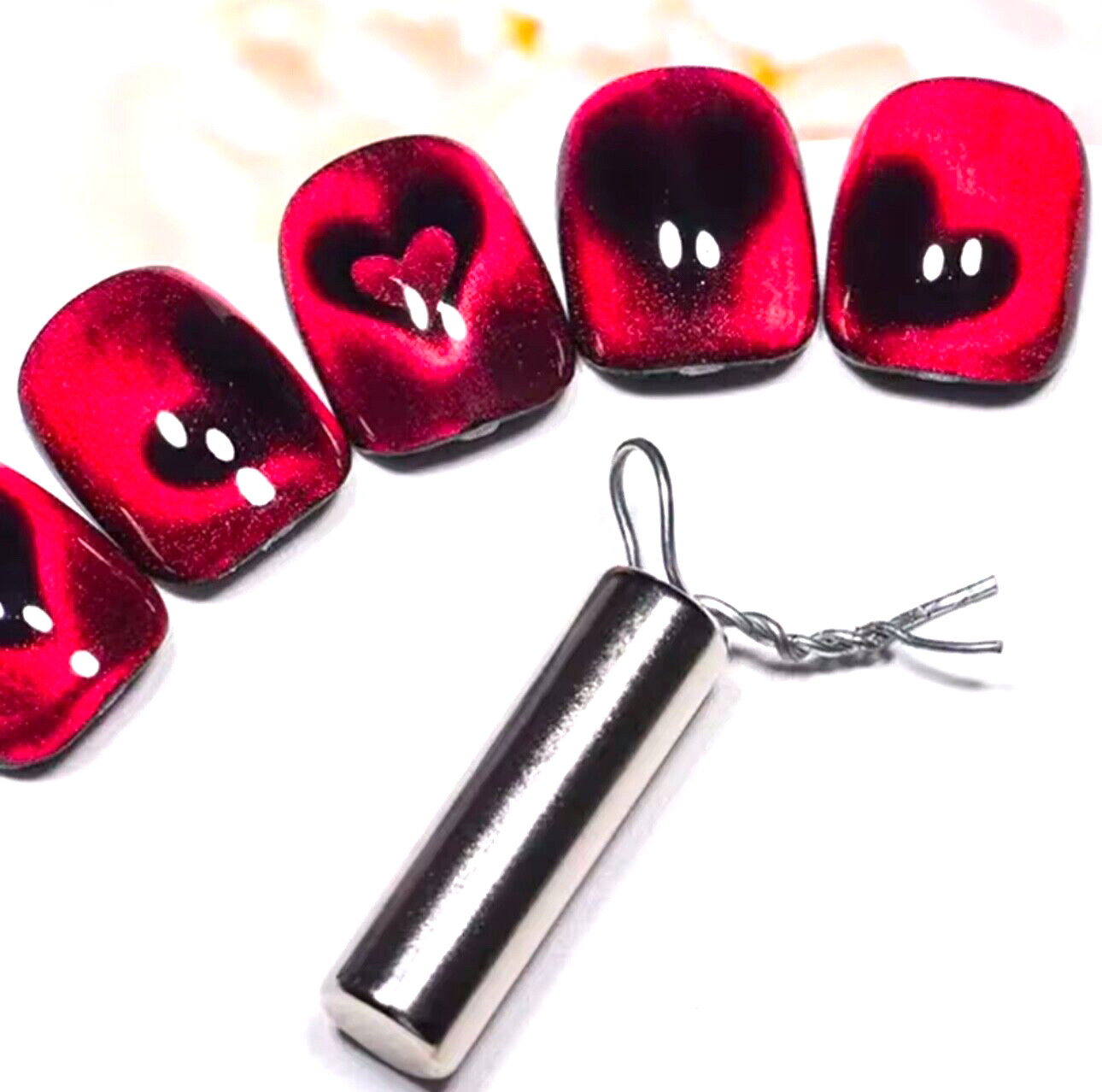 Nail Magnets Paper Clips Cat Eyes Iron Wires Heart Magnet Strong Magnet Rods.