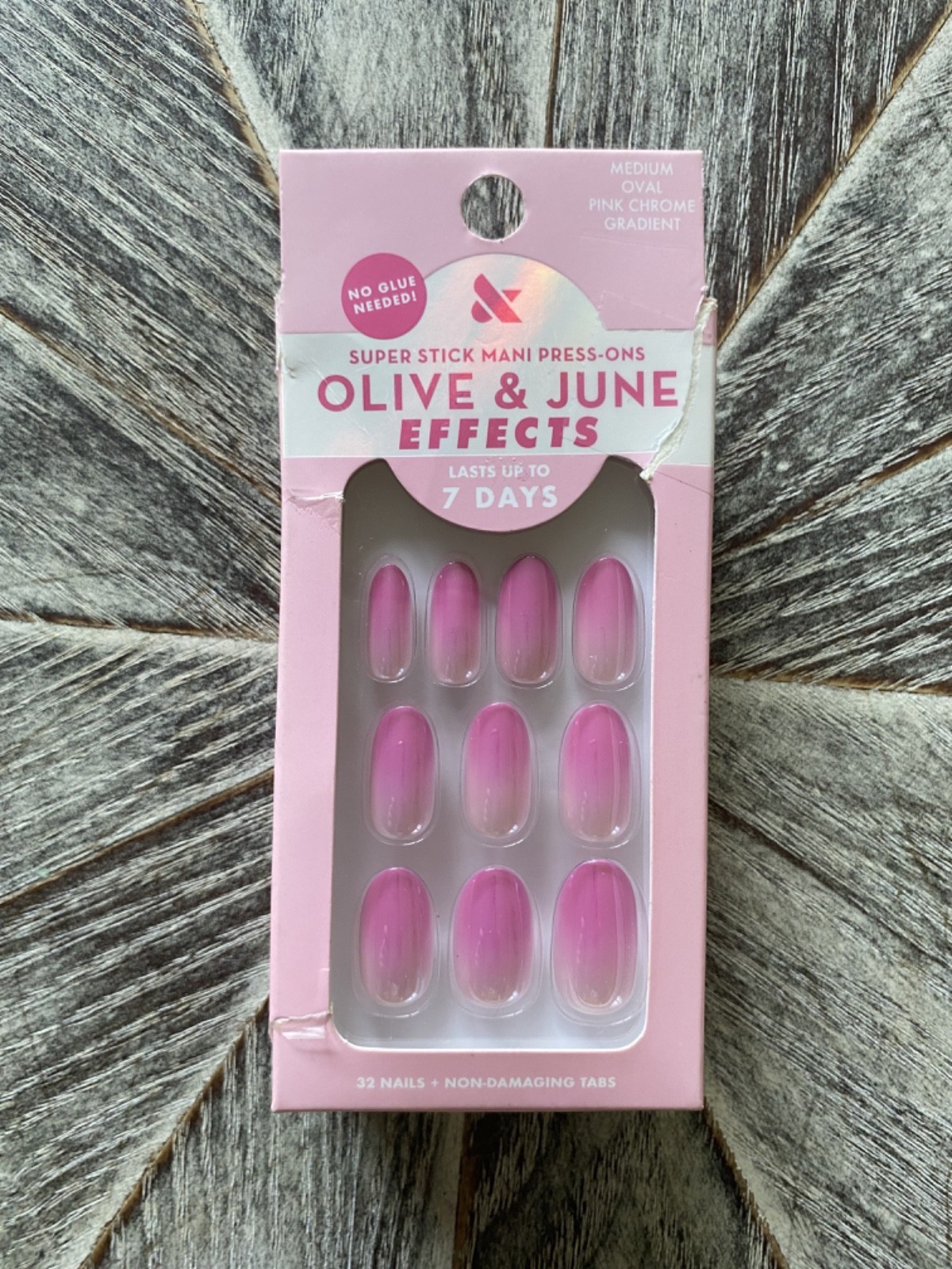 NEW! Olive & June Press-On Nails Lot of Four Pink Pastels Chrome FREE SHIPPING!!