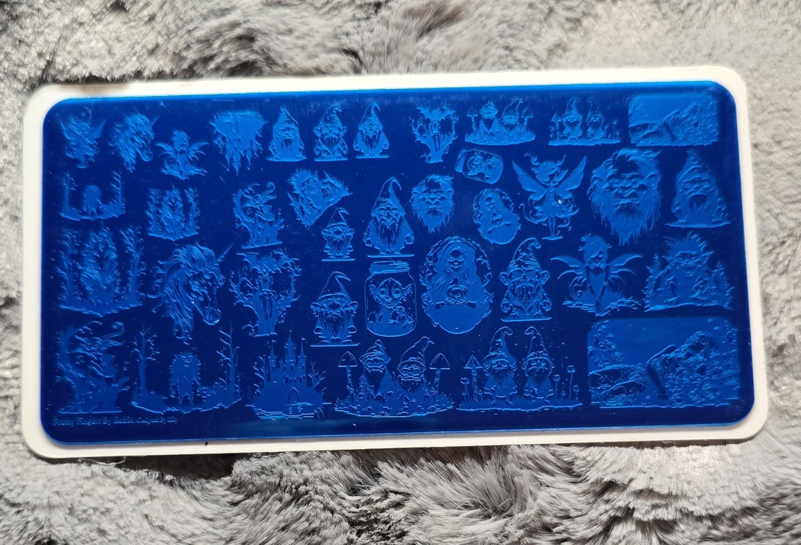 HTF Pretty Fingers By Robin Designed By Lilly Fairy Unicorn Nail Stamp Plate