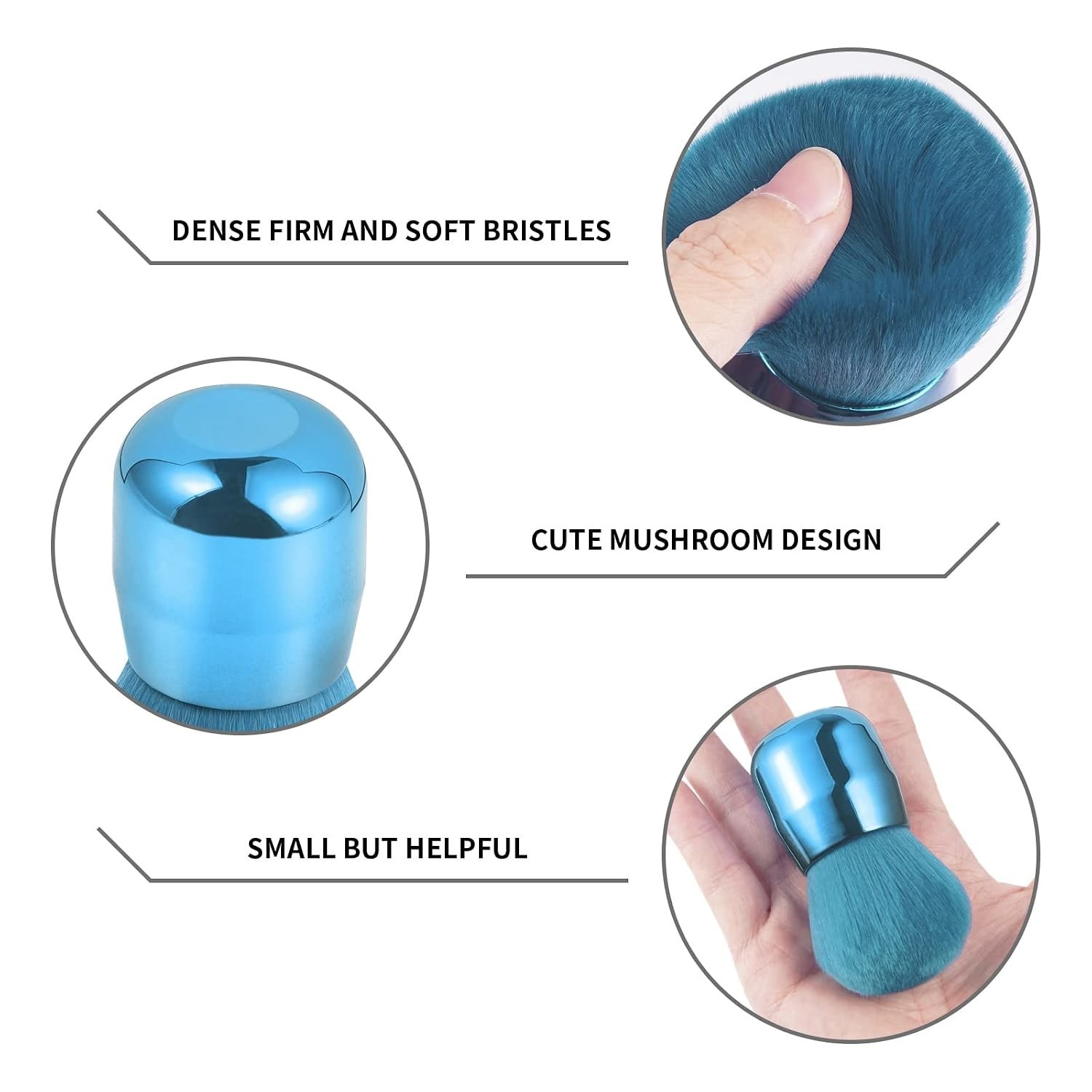 Fashionable Nail Art Dust Remover Brush with Gentle Bristles—Ideal for Travel