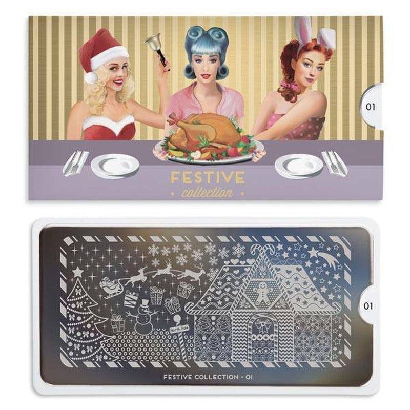 MoYou Stamping Plate Polish Lacquer Stamp Mats Glitter Top Coat Gifts Etc