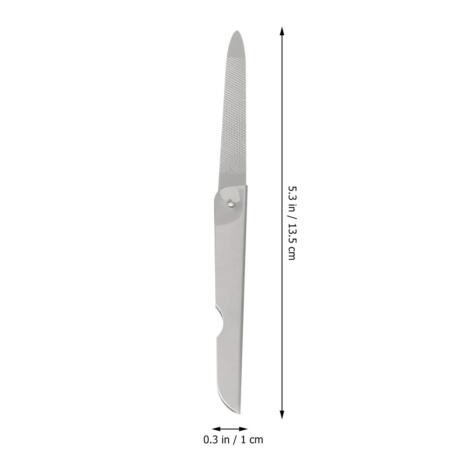 Lurrose 6pcs Folding Nail File: Foldable Stainless Steel Nail File for Salon …
