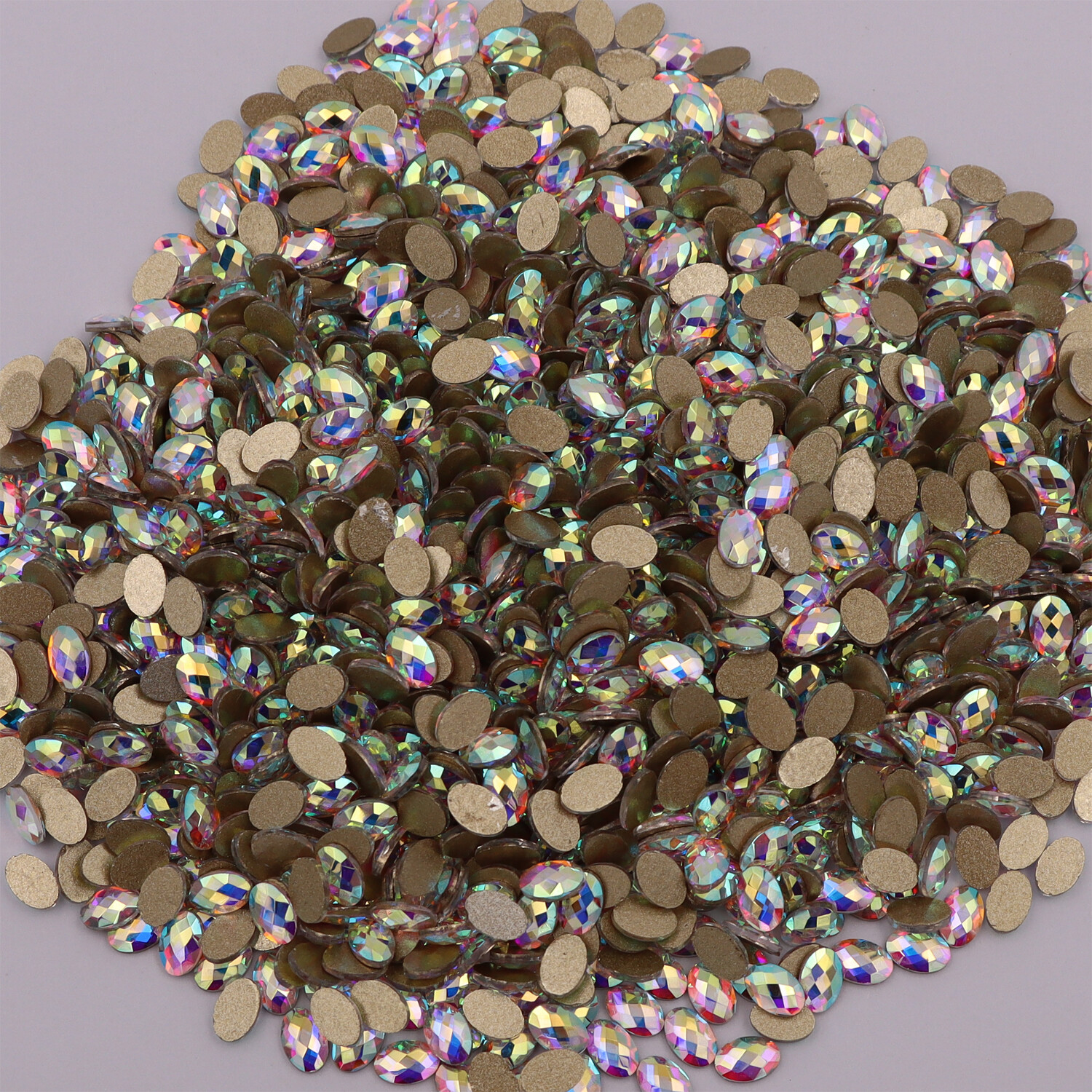 Nail Art Glass Rhinestones Glitter Diamond Crystal Gem 3D Tips DIY Decoration