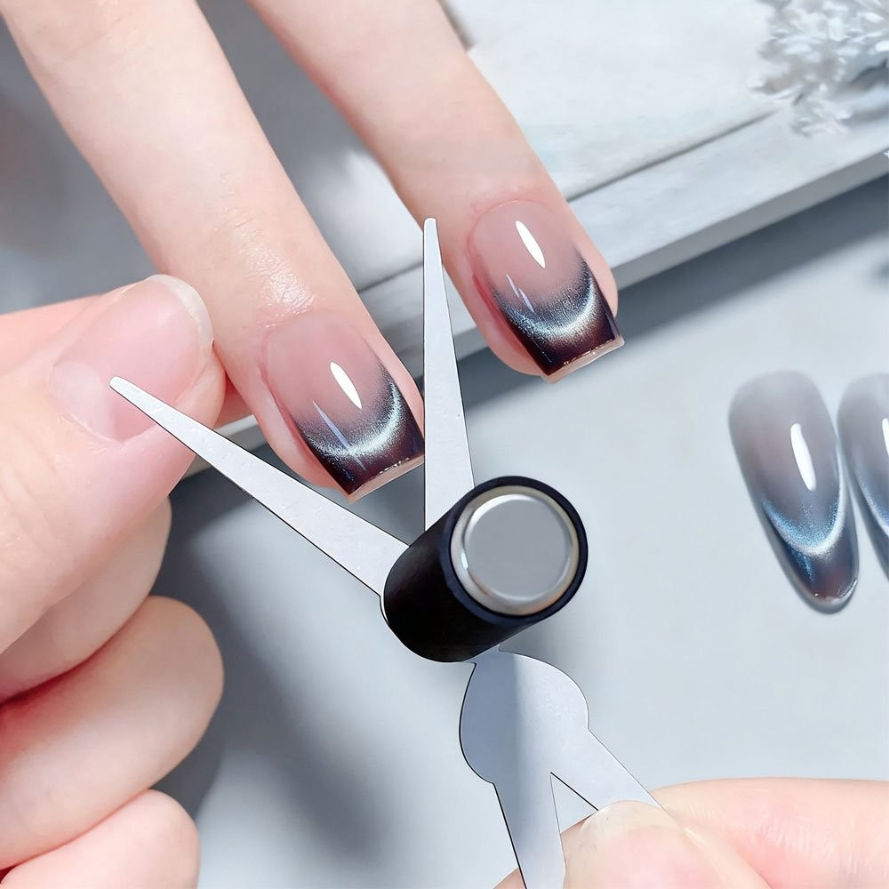 New French Cat Eye Nail Magnet Double-head Big Y-shaped Auxiliary Tool JQ