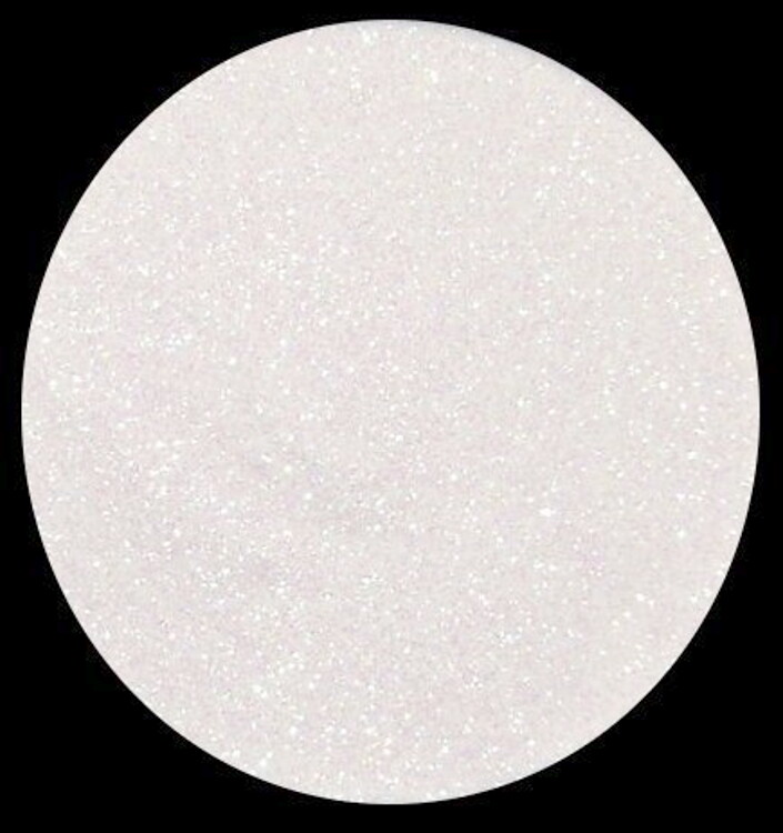 Bright White Extra Fine Glitter .004″ – Solvent Resistant Premium Polyester