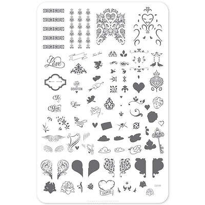 Clear Jelly Stamper Nail Art Accessories Stamping Plates V-Series Large Plates