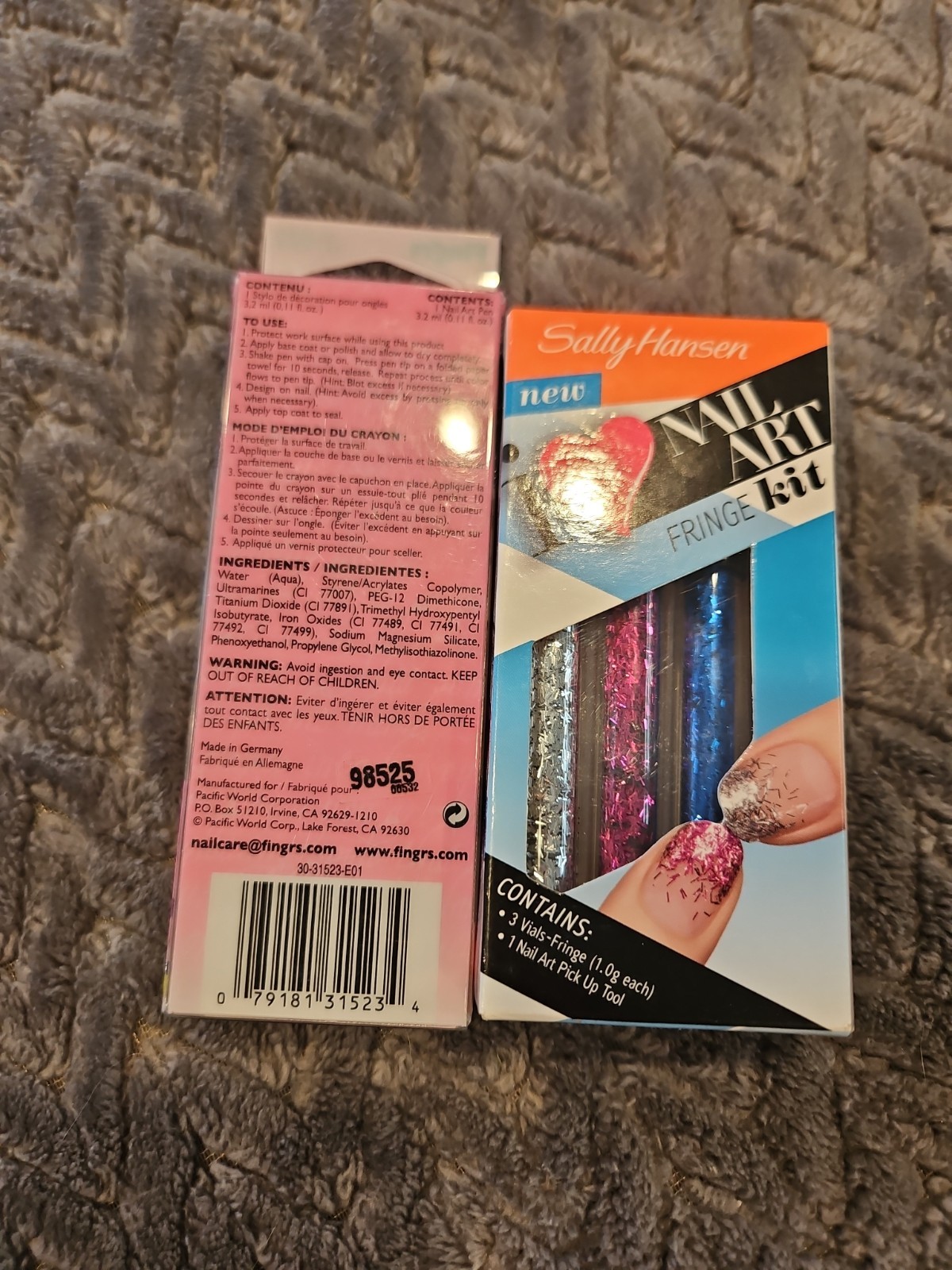 Sally Hansen Nail Art Confetti Kit & Fingers Flirt Nail Art Blue Pen