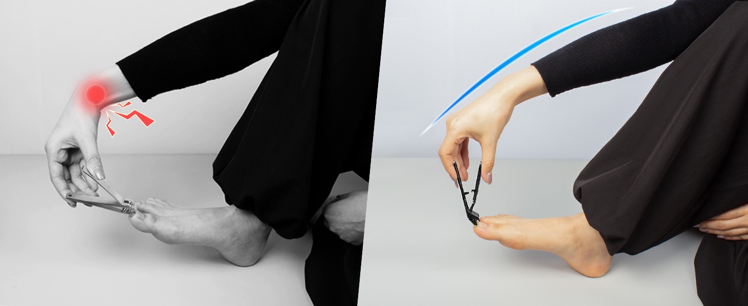 Toenail Clippers for Seniors Thick Toenails, 2026 Upgrade Angled Nail Clipper