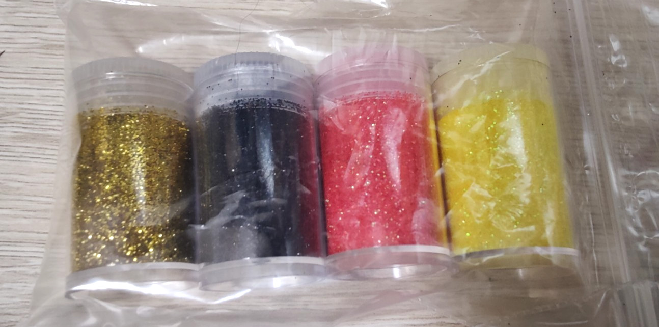 Fine Glitter Set 8 Jars 8g Each Assorted Colors Arts Crafts Nail Art