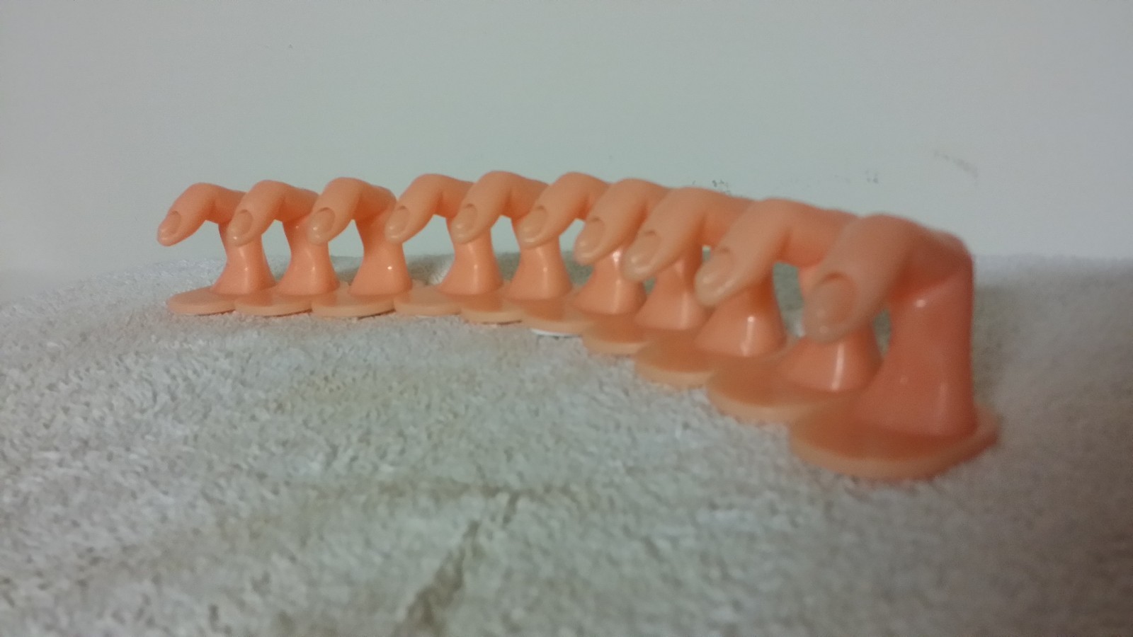 NAIL ART DISPLACE, NAIL ARTS DECORATION STAND, or PRACTICE, Set of 10, US Seller