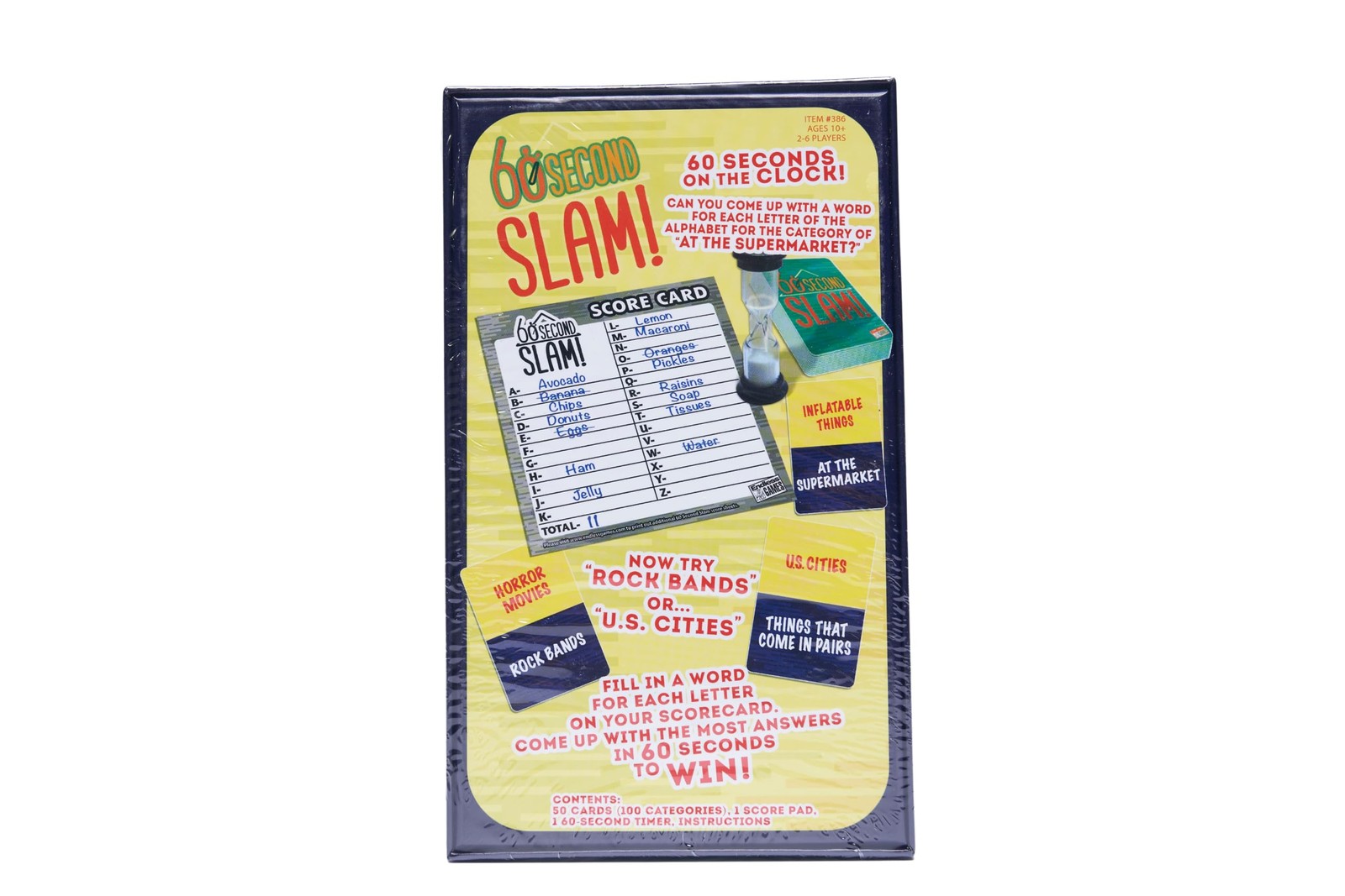 60 Second Slam! – Family Board Game Medium, Multi Color