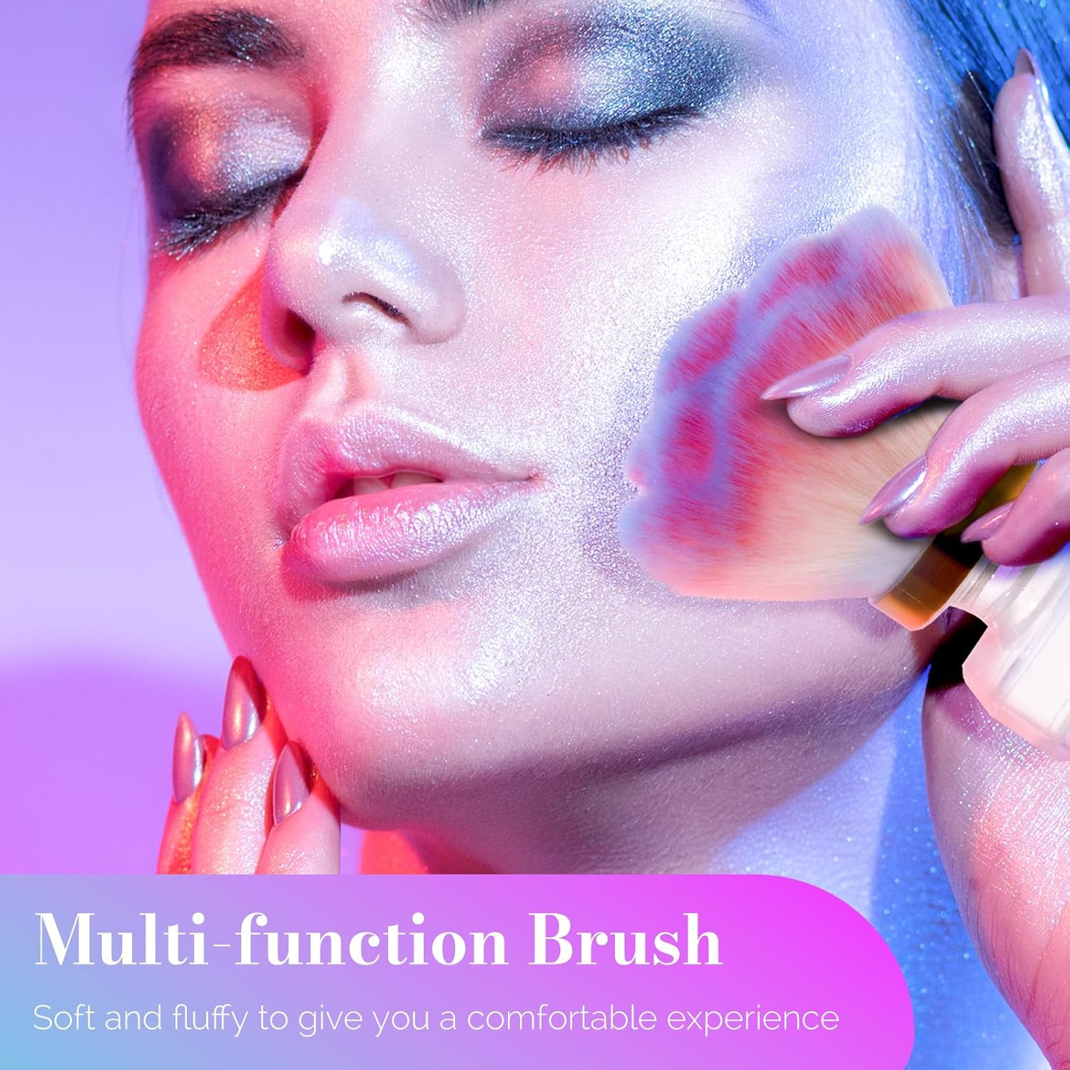 Melodysusie Nail Art Dusting Brush,Dust Collector Brush, Blush Brush, Boose Powd