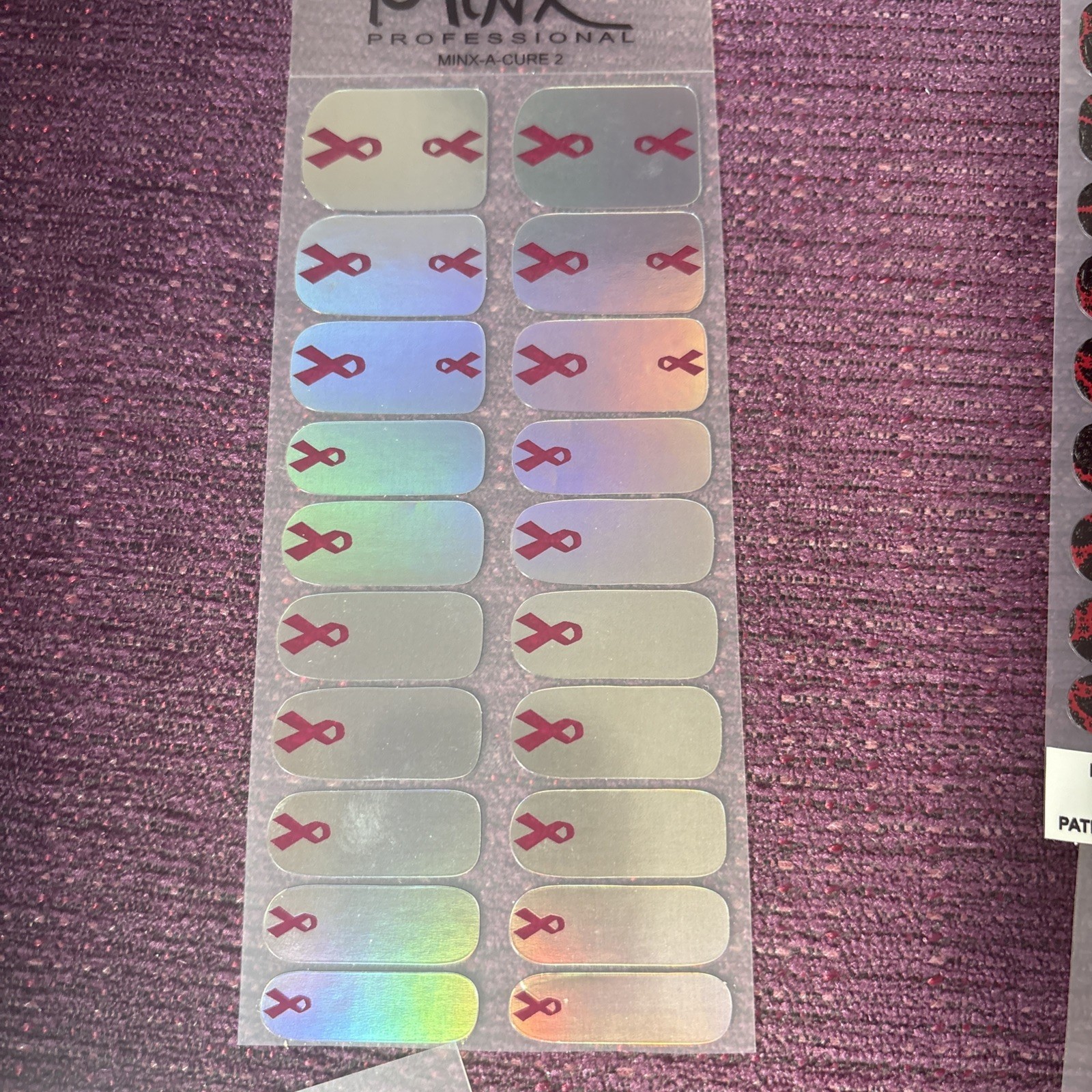 CND Minx Professional Nail Art Foils Wraps New Bundle X4 Hands Toes metallic