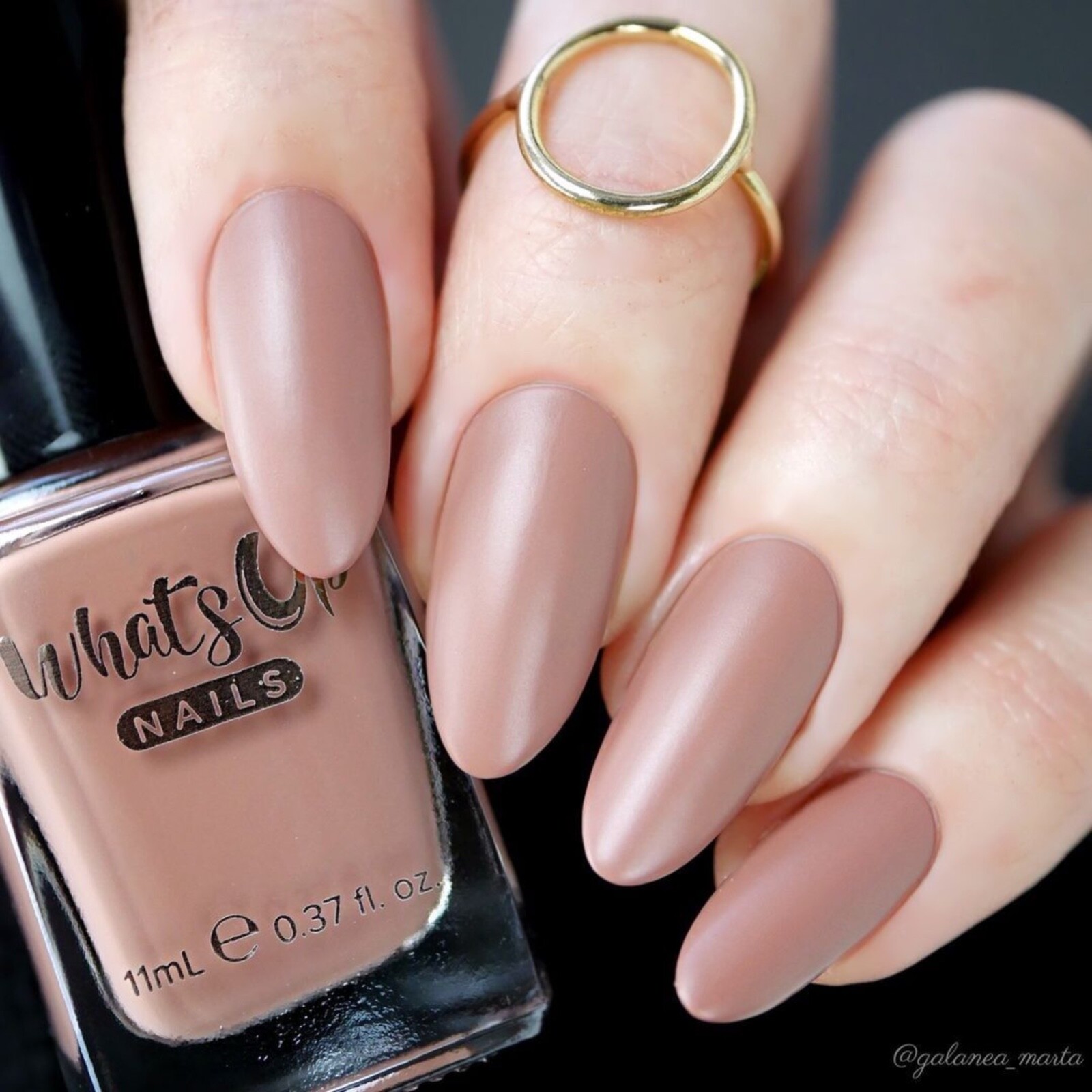 Whats Up Nails Rhodonite Nail Polish (Dusty Rose Matte) Nail Polish for Nail Art