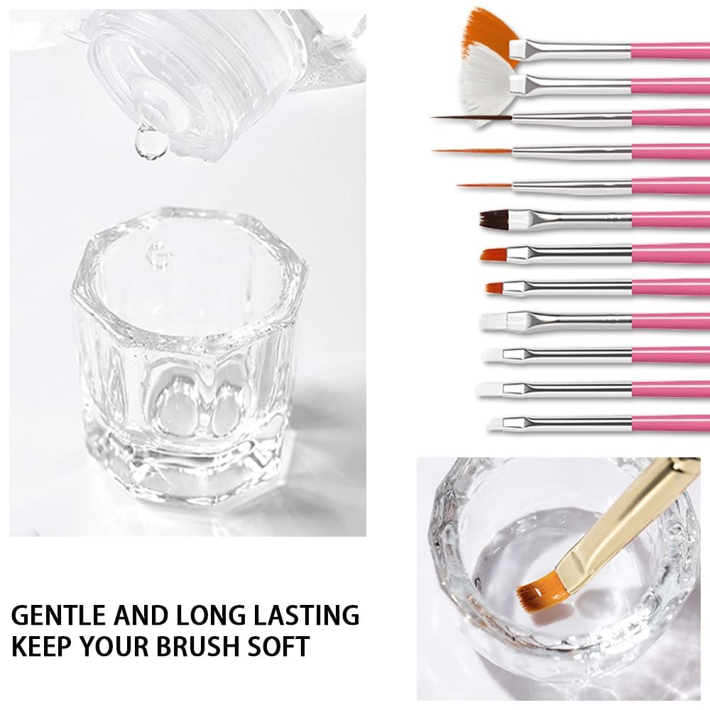Nail Brush Cleaner Gel Set Fast Cleaning Nail Brush Cleaner Easy To Use For S…