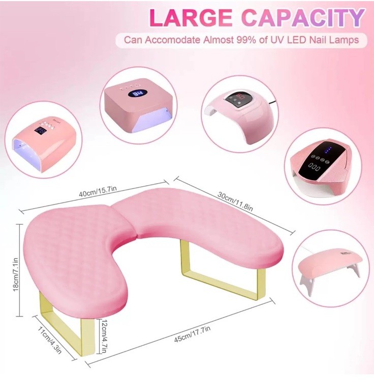 Arm Rest for Nails,U-shaped Manicure Nail Hand Rest Pillow Cushion M-NEW