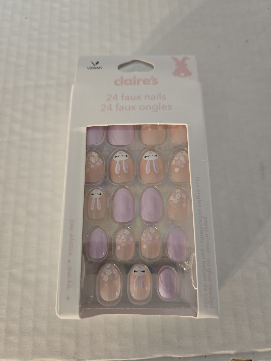 Claire’s Press on Coffin Nails 24 Faux Nails NEW