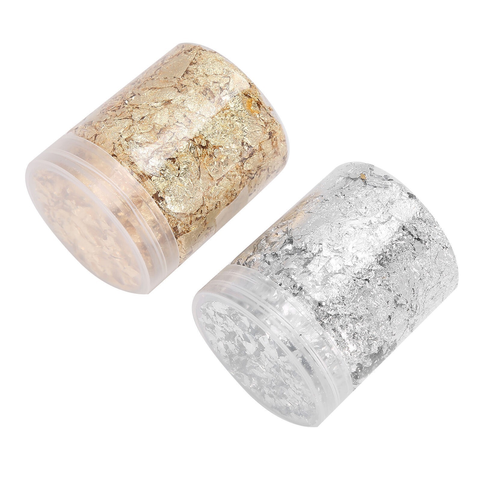 Nail Art Shiny Gold Foil DIY Gold Flakes Glitter Decoration 5g X 2 Bottles