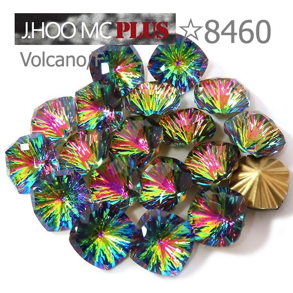 J.HOO Crystal 8460 Square V-Cut Fancy Rhinestones 8mm Nail Art (4pcs)
