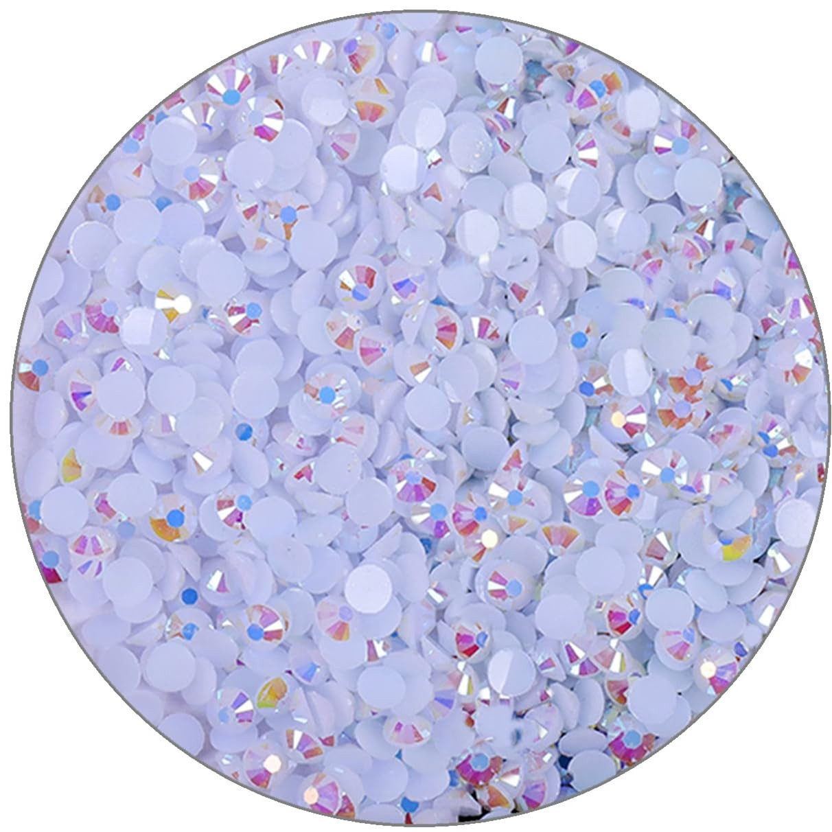 3000 Pieces SS6 2Mm Flatback Rhinestones Clear Glasses round Gems AB Crystals fo