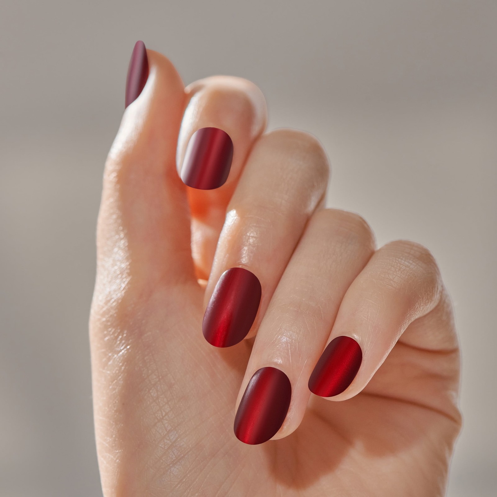 (2 pack) Kiss imPRESS Color FX Short Oval Press-on Nails, Red, 30 Pieces new