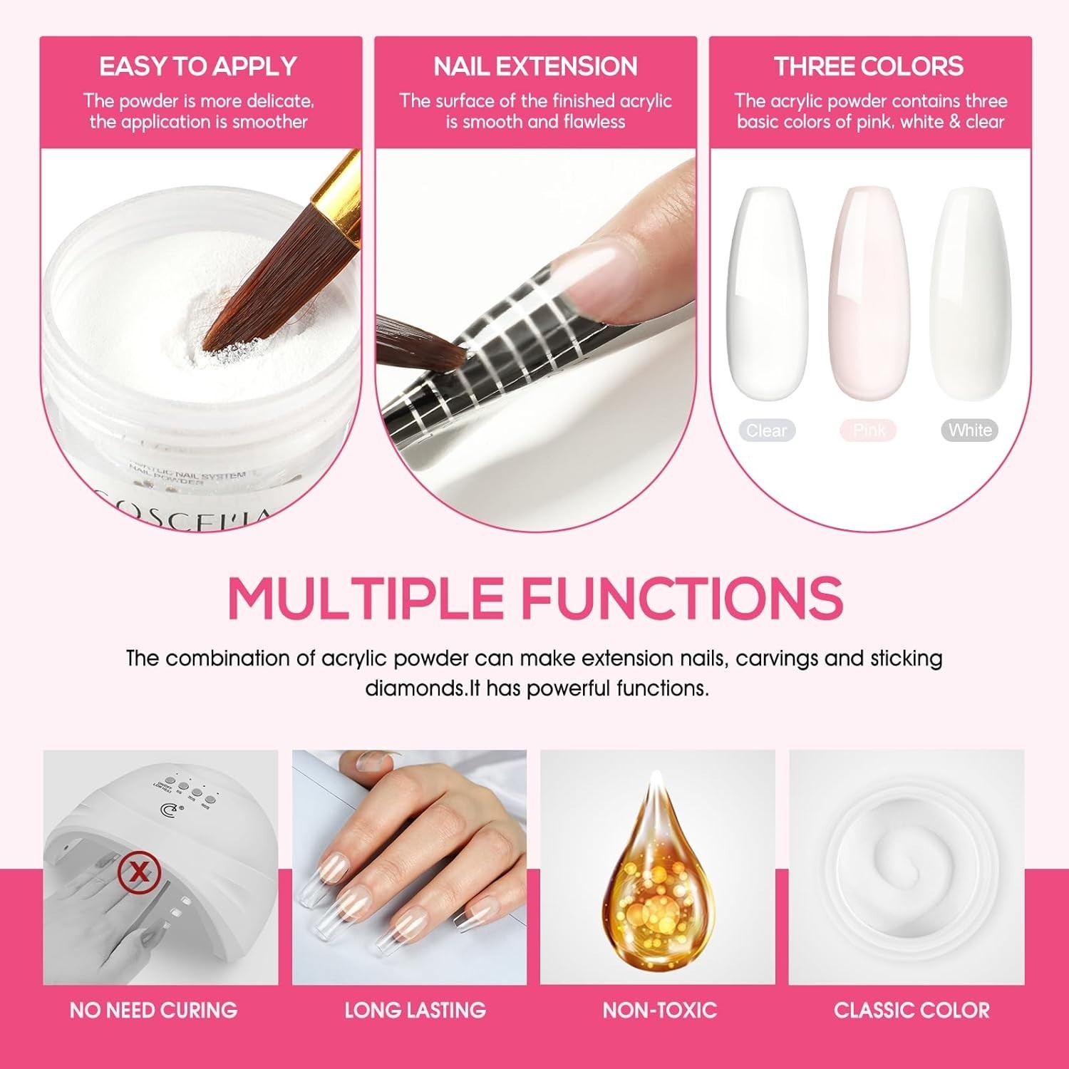 Acrylic Nail Kit for Beginners with Everything Nails Kit Acrylic Set Glitter …