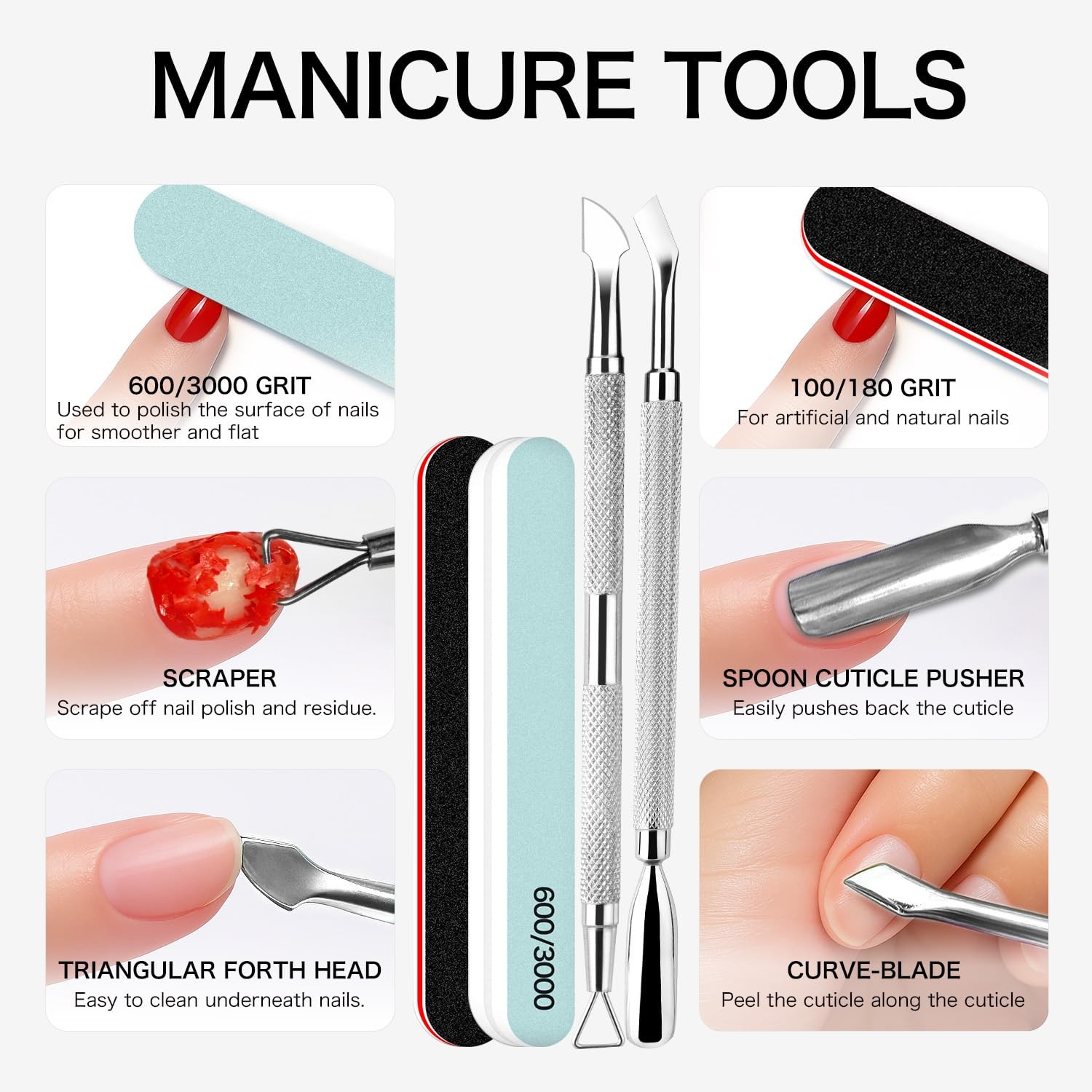 Gel Nail Polish Remover Kit with Tools