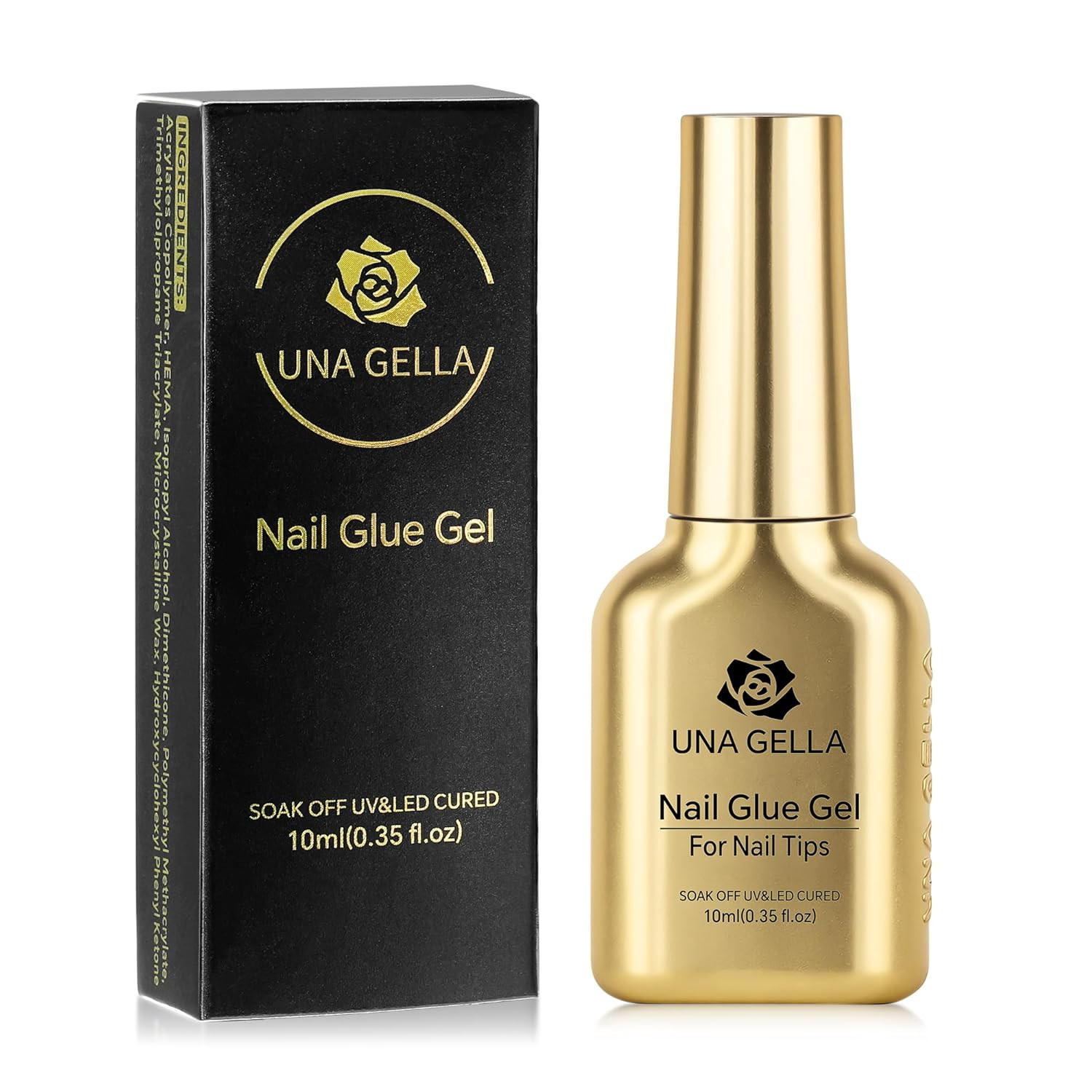 6 in 1 Gel Nail Glue for Nails Tips 10Ml Long Lasting U V Nail Glue Super Strong