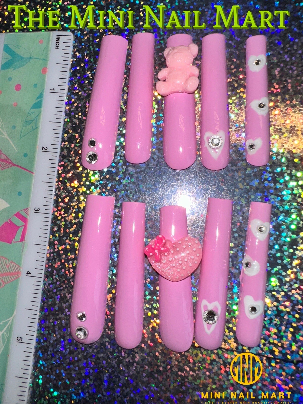 Handmade Custom Press on Nails 2X Long Square