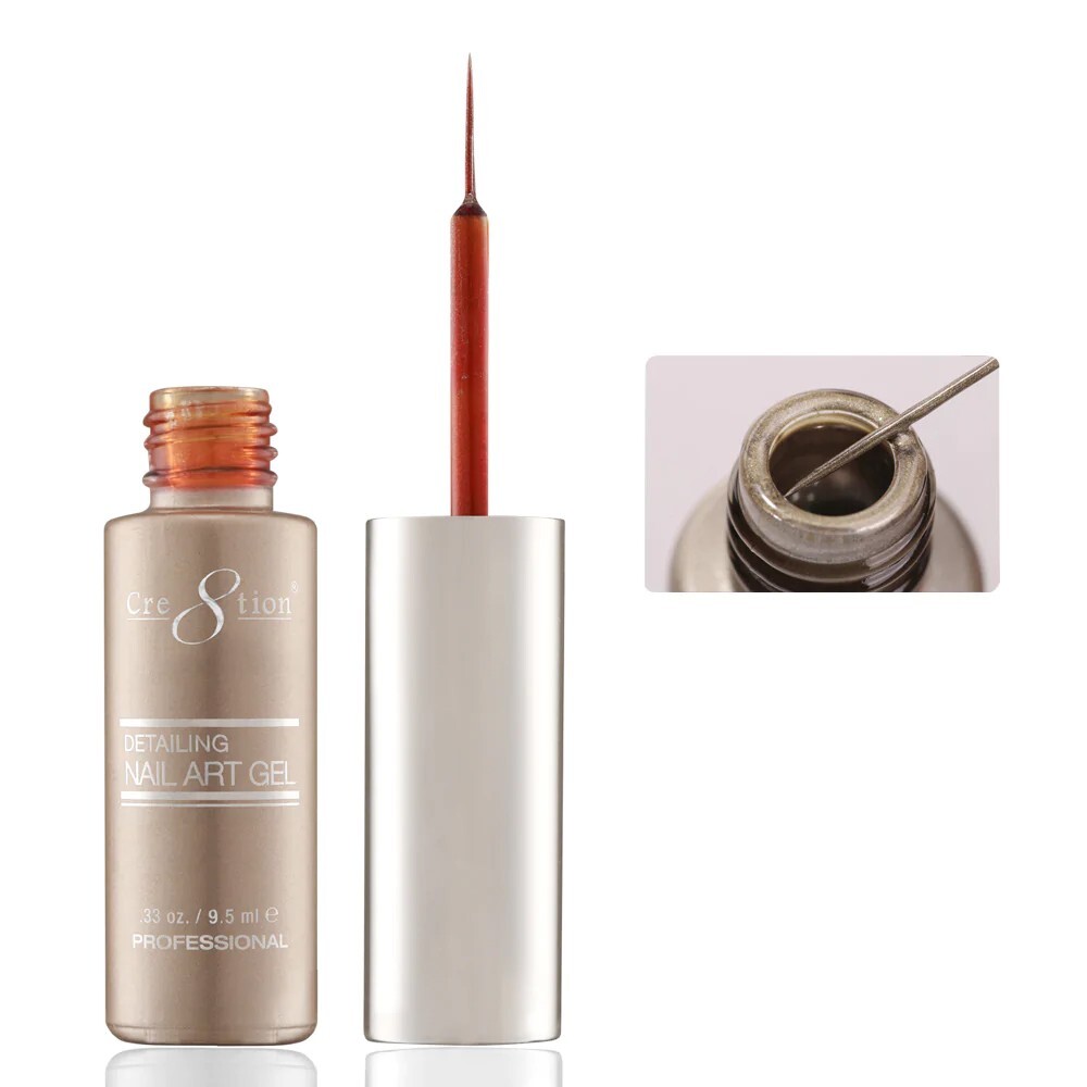 Cre8tion Detailing Nail Art Gel .33 Oz – #48 Mirror Gold