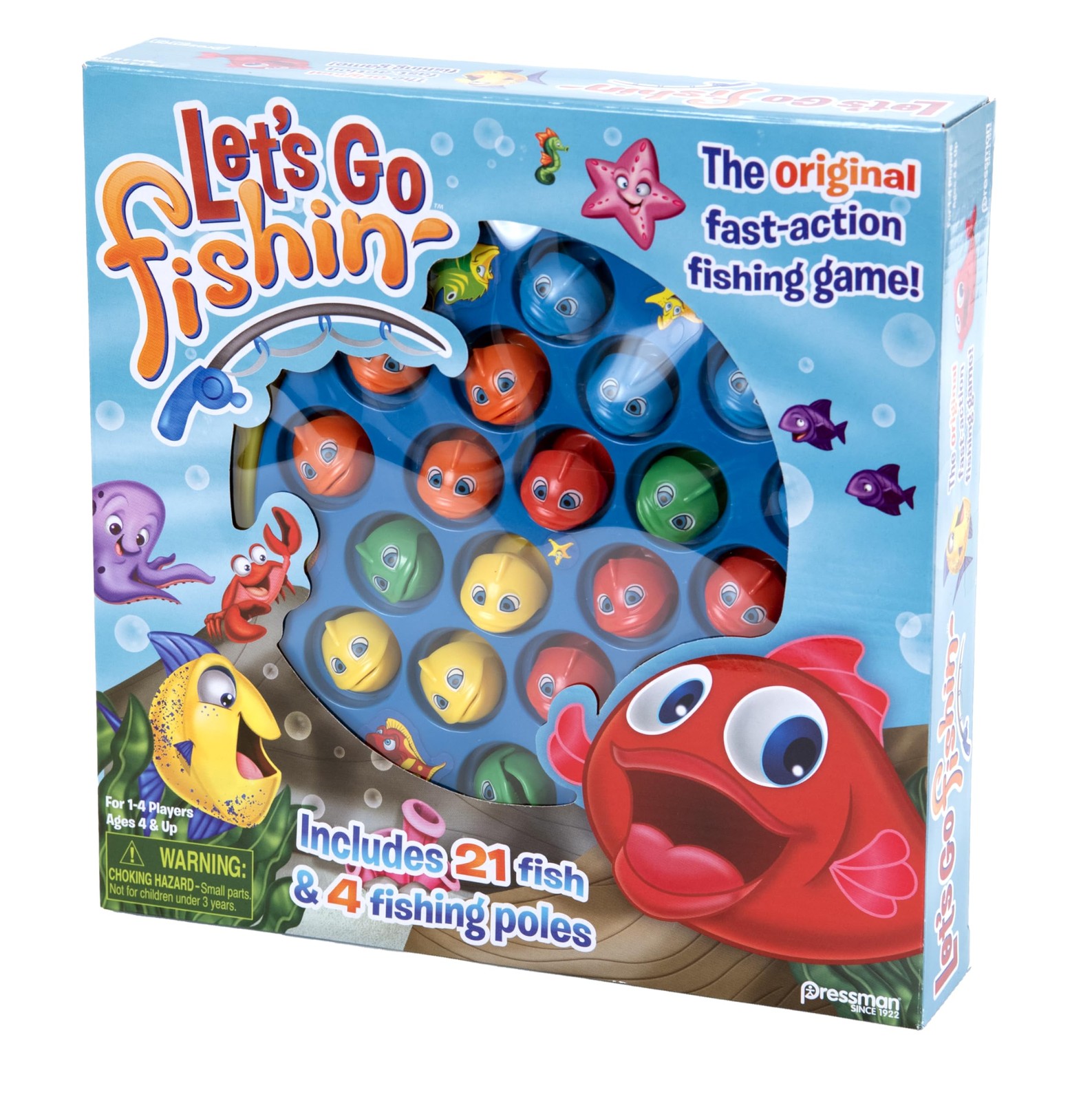 Let’s Go Fishin’ Game by Pressman – The Original One Size, Multicolor