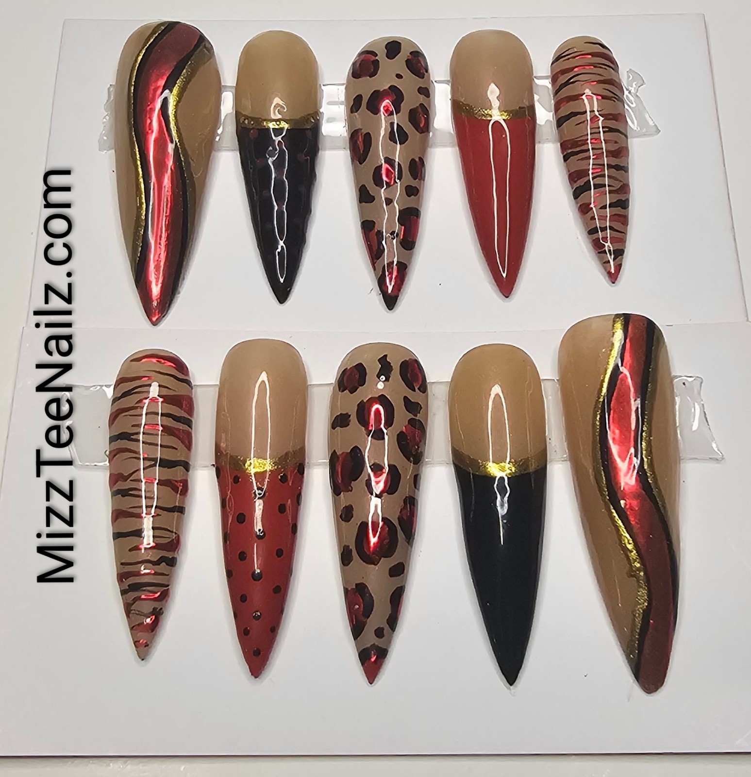 Press-On Nail Set #75: Safari