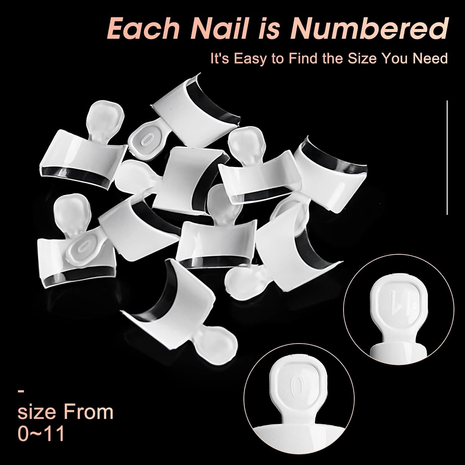Short French Nail Tips – 120Pcs Acrylic Short Nail Tips White French Fak