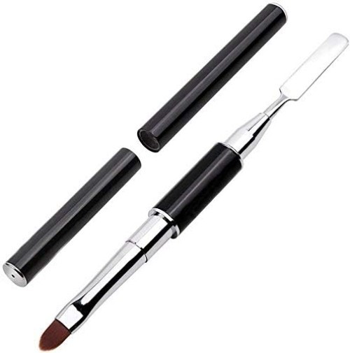 Dual-Ended Polygel Brush Picker Tool Stainless Steel for Gel Nail Extensions