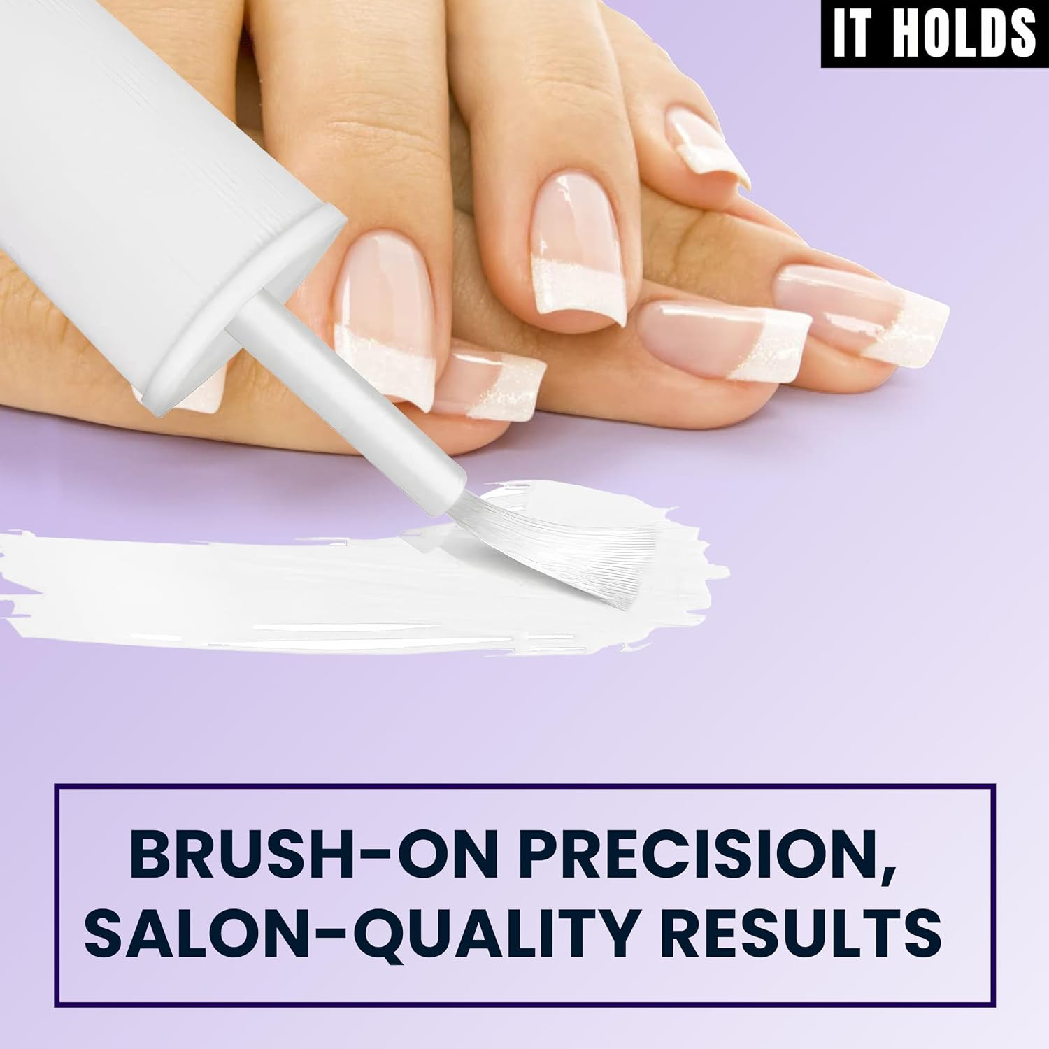 Brush on Nail Glue for Press on Nails, Extra Strong for Acrylic, Waterproof for