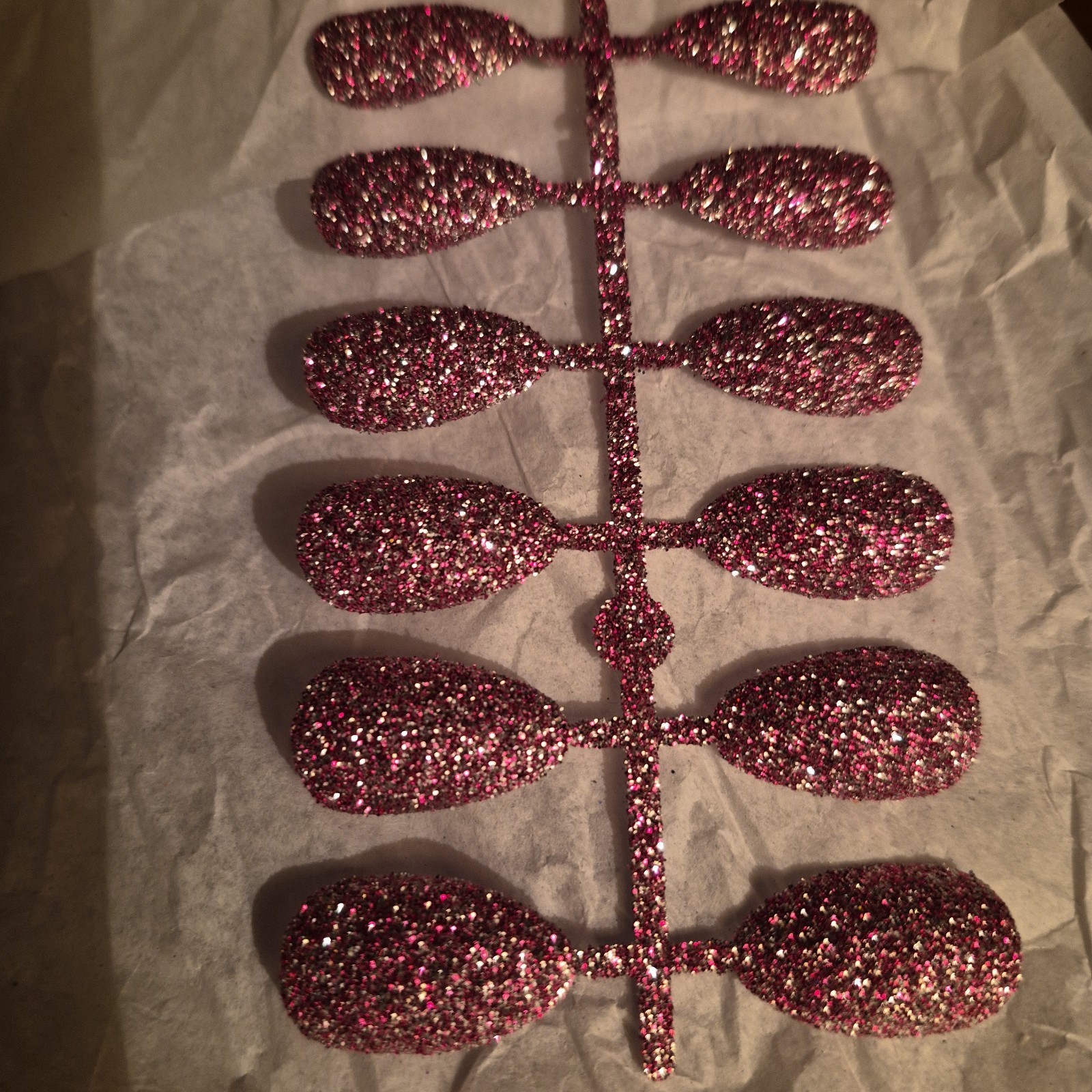 Stick On Glitter Nails See Pics And Description