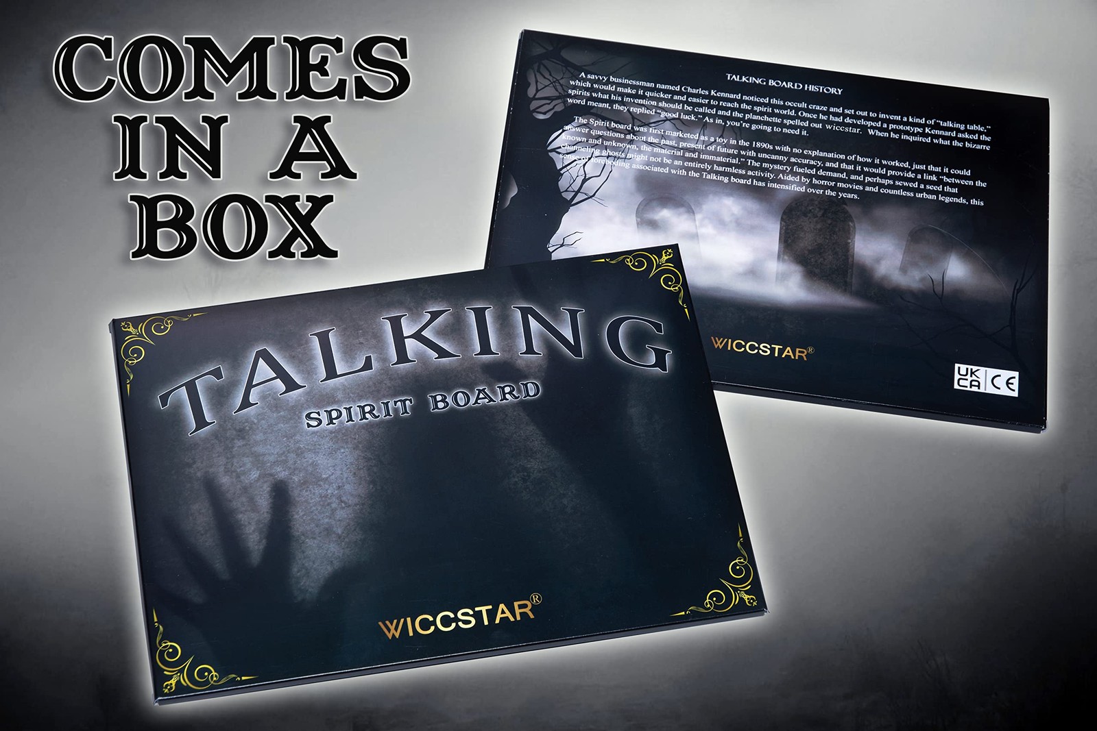 Black Spirit Board Game for Ghost Hunting with A4 Size – 12 x 9 Inches